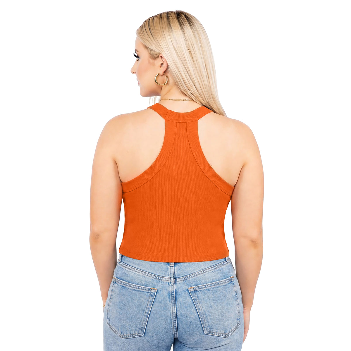 Miami Hurricanes ZooZatz U Ribbed T-Shirt Tank - Orange