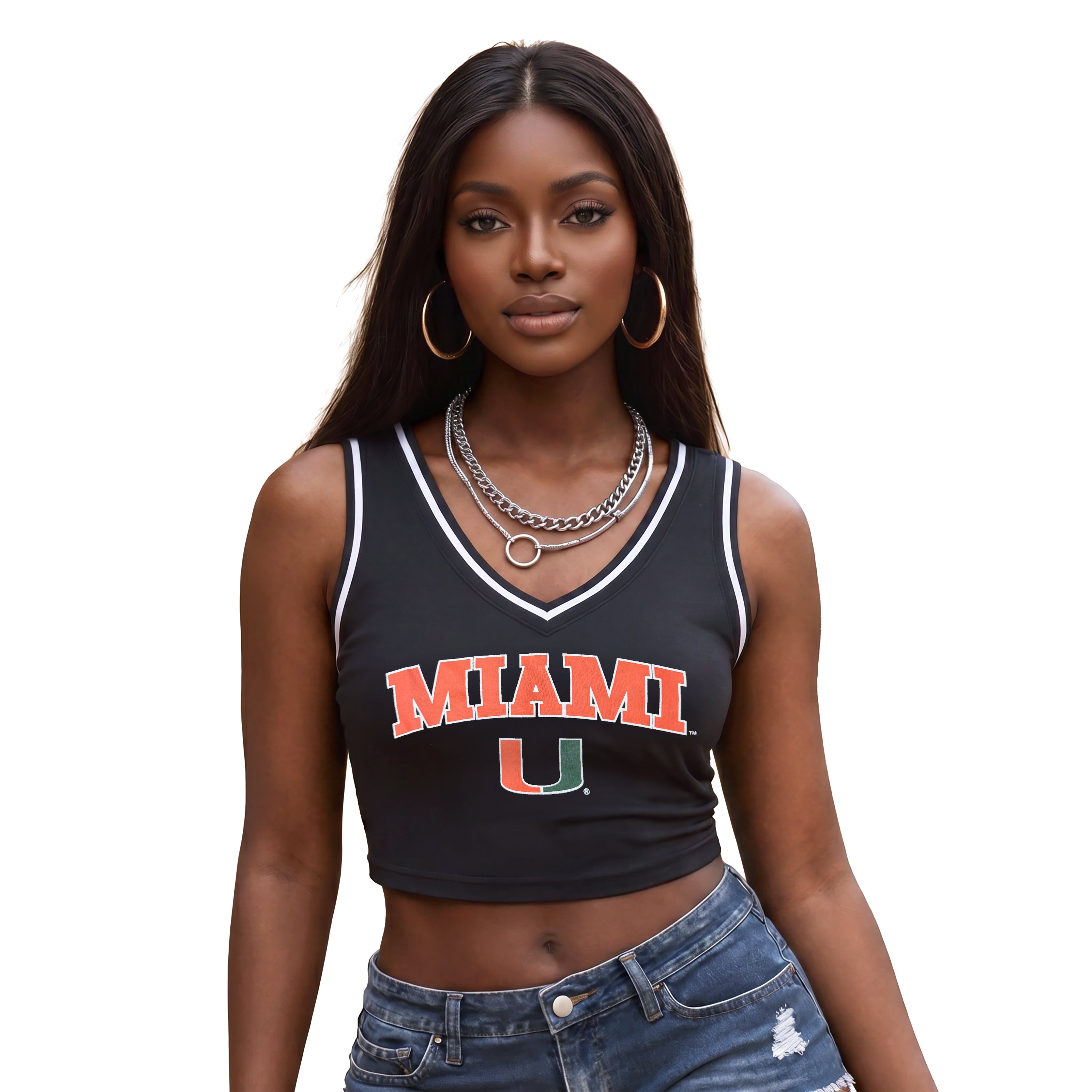 Miami Hurricanes ZooZatz Basketball Tank - Black