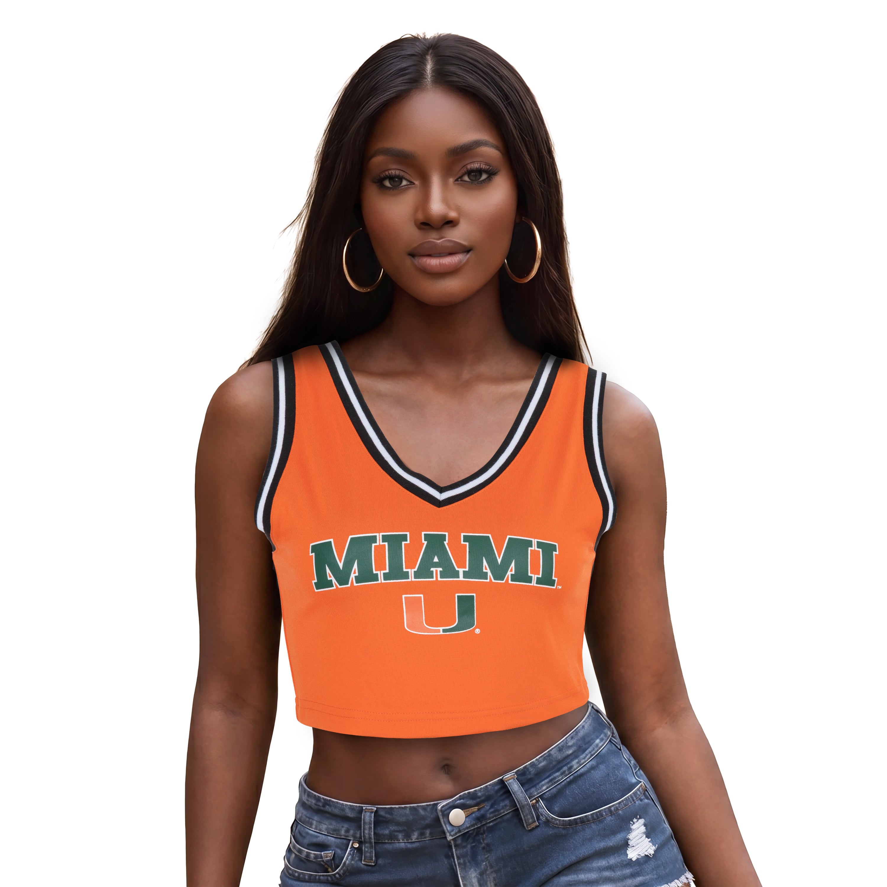 Miami Hurricanes ZooZatz Basketball Tank - Orange