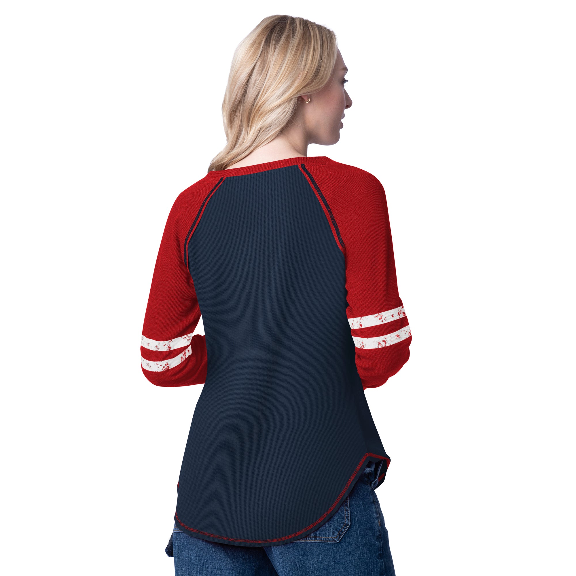 Florida Panthers Glll  Women's  L/S V-Neck T-Shirt - Red / Navy