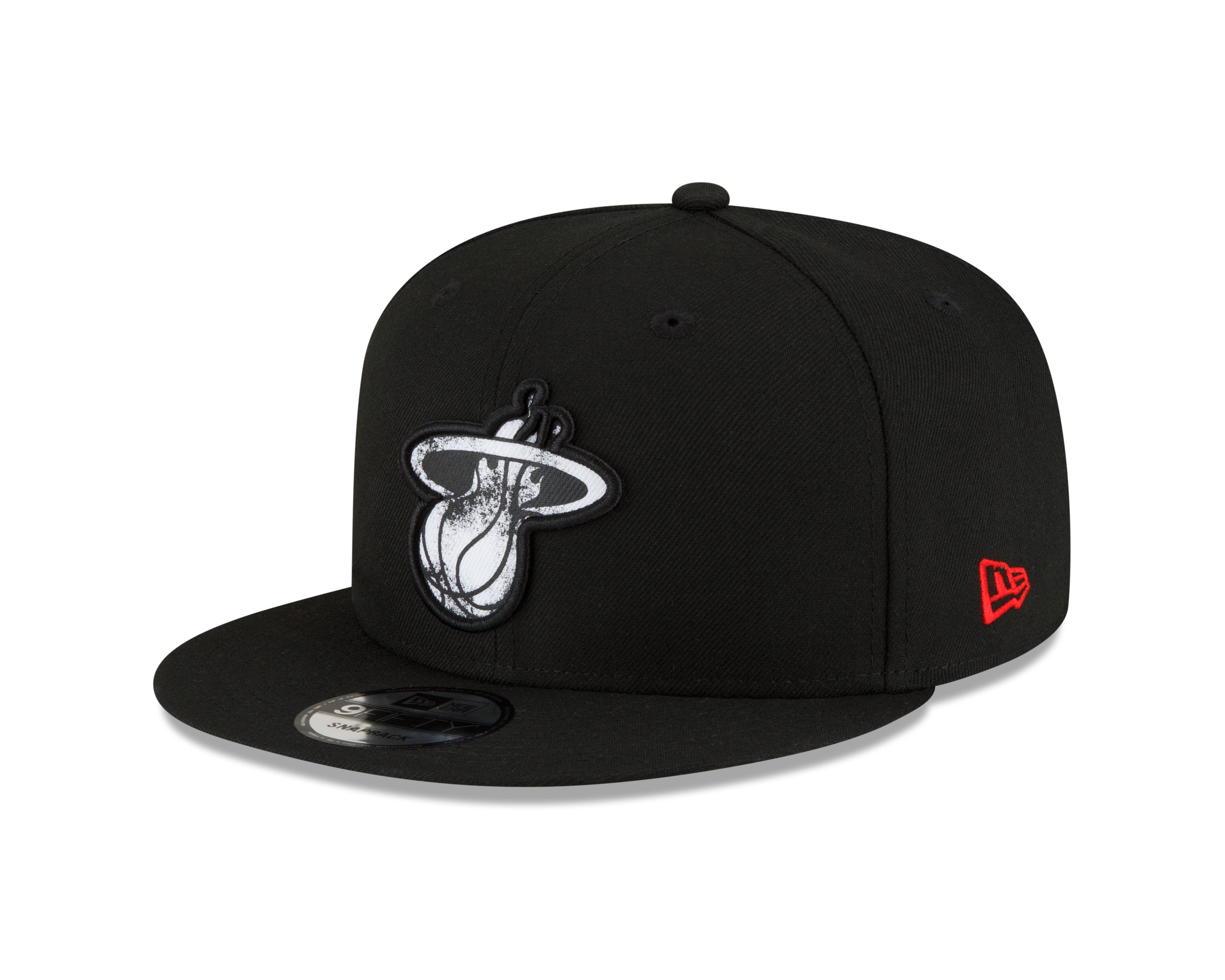 Miami Heat Youth New Era 2023 NBA City Edition Alternate 9Fifty Snapback Youth Hat - Black