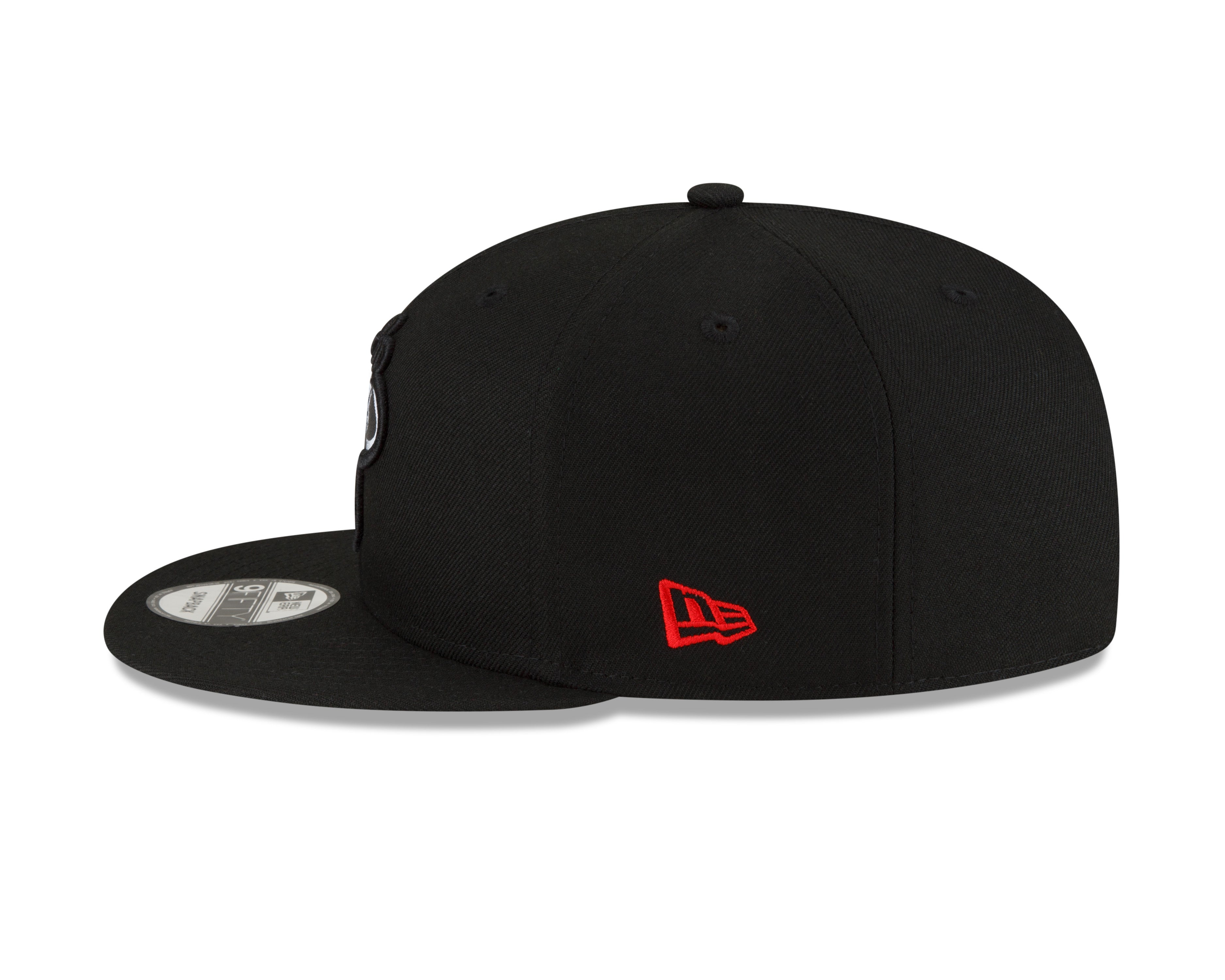 Miami Heat Youth New Era 2023 NBA City Edition Alternate 9Fifty Snapback Youth Hat - Black