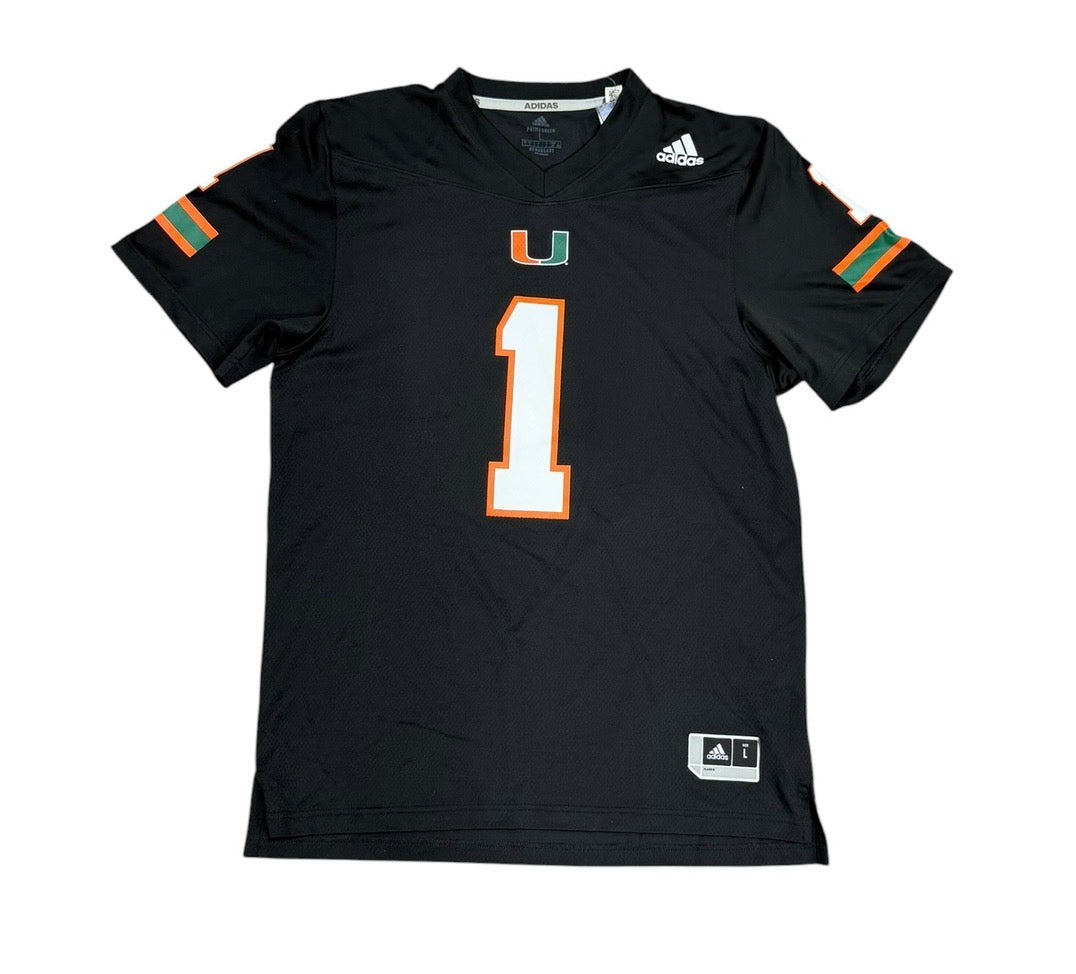 Miami Hurricanes Malachi Toney Premier Jersey # 1 - Black