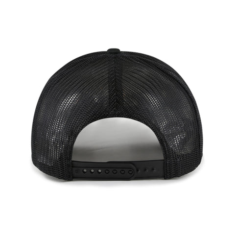 Miami Marlins 47 Brand Cooperstown Rewind Foam Front Trucker Hat - Black