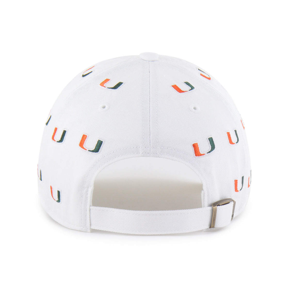 Miami Hurricanes 47 Brand Confetti Clean Up Hat - White