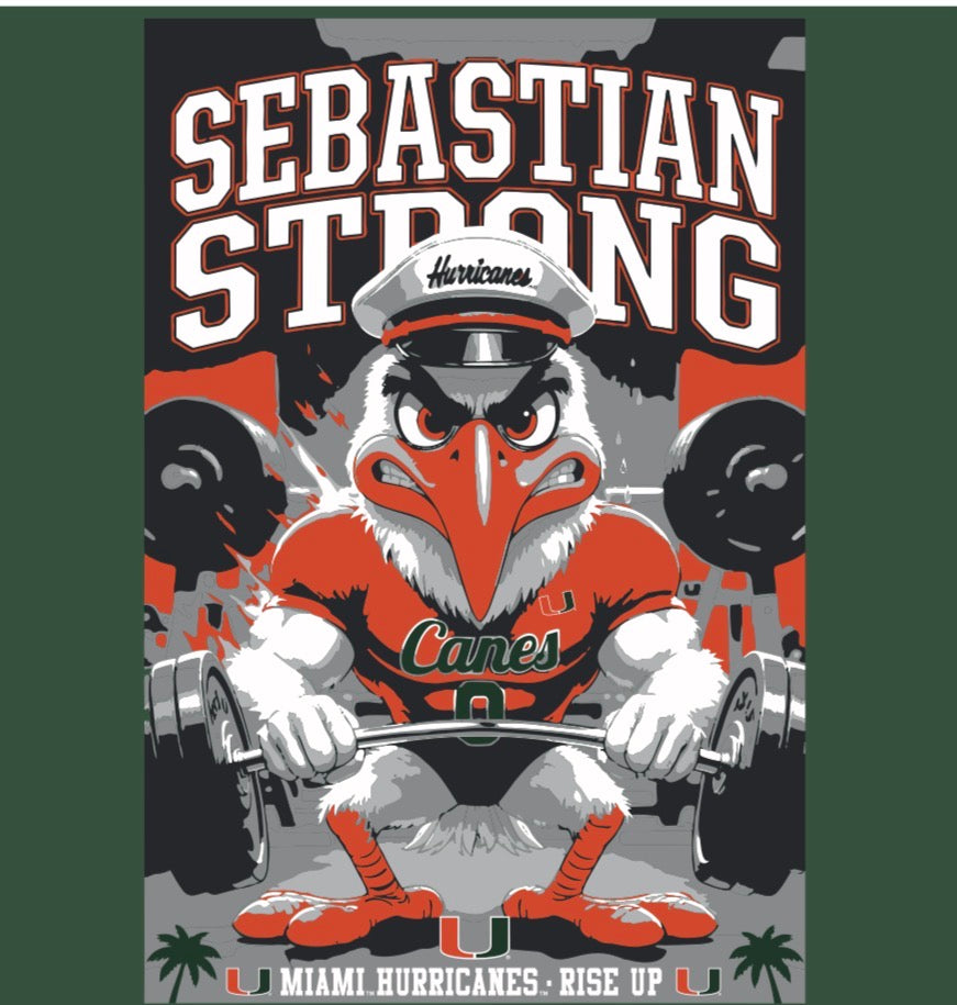 Miami Hurricanes Sebastian Strong T-Shirt - Green