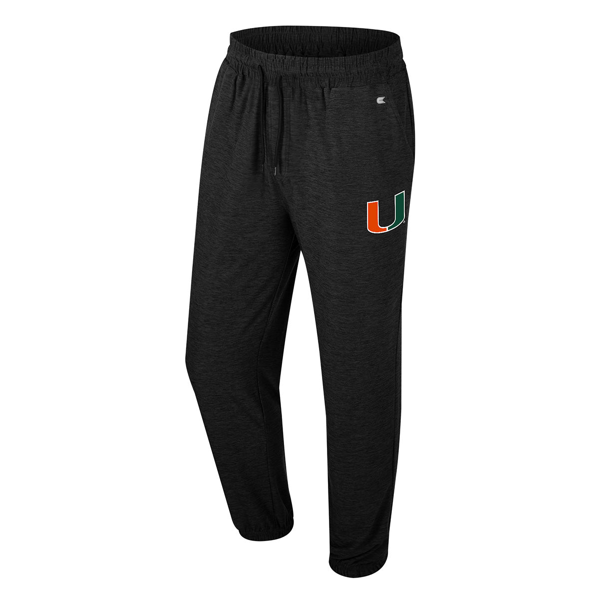 Miami Hurricanes Colosseum Men's Revolution Heathered Joggers - Black