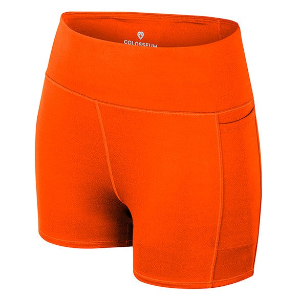 Miami Hurricanes Colosseum Women's Sorority Row Bike Shorts Orange