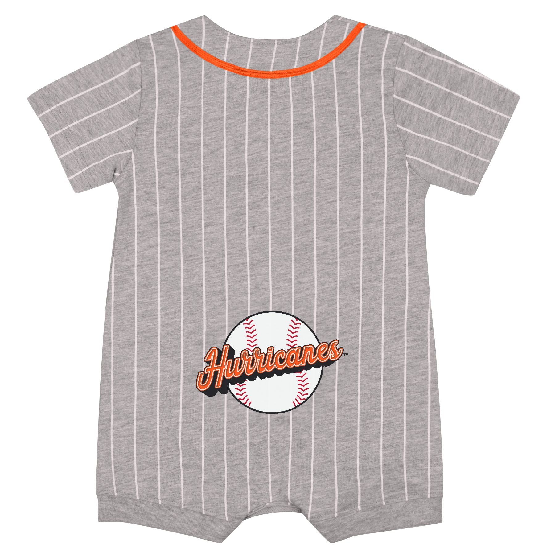 Miami Hurricanes Colosseum Infant Fire Hawks Romper - Grey