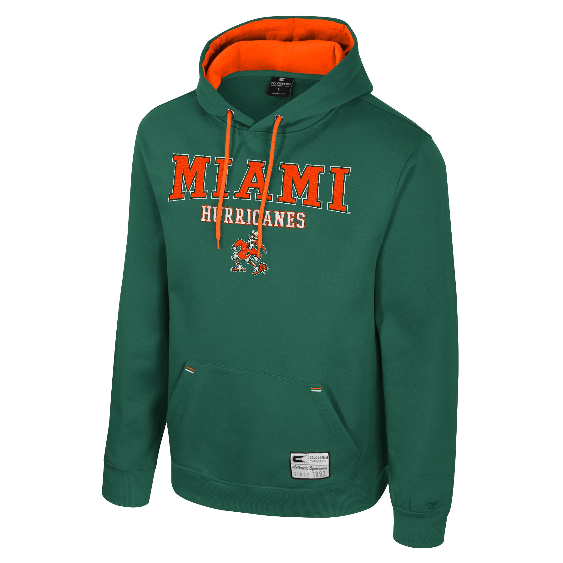 Miami Hurricanes Colosseum Sebastian Charlie Hoodie - Green