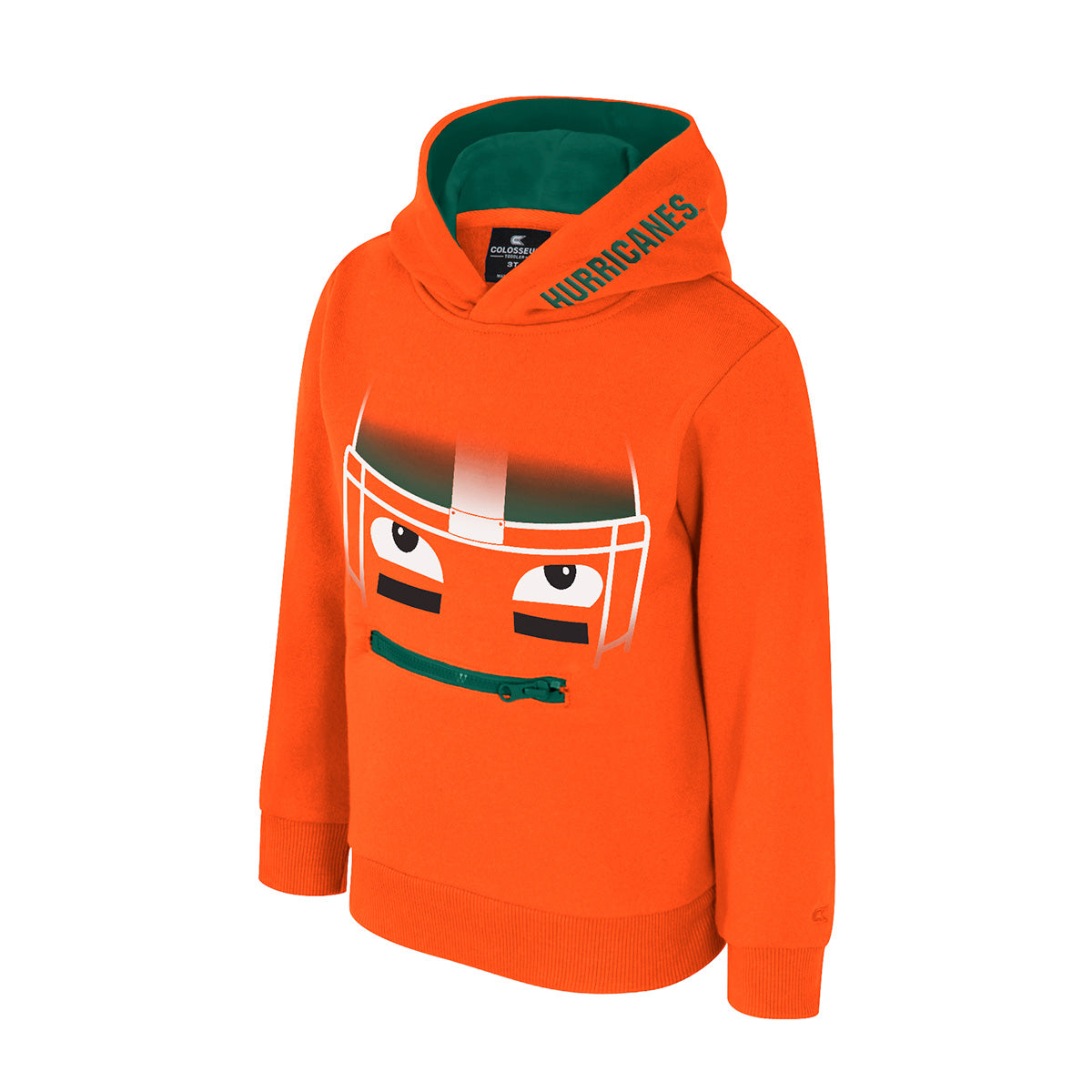 Miami Hurricanes Colosseum Toddler Boys Game Face Pullover Hoodie - Orange