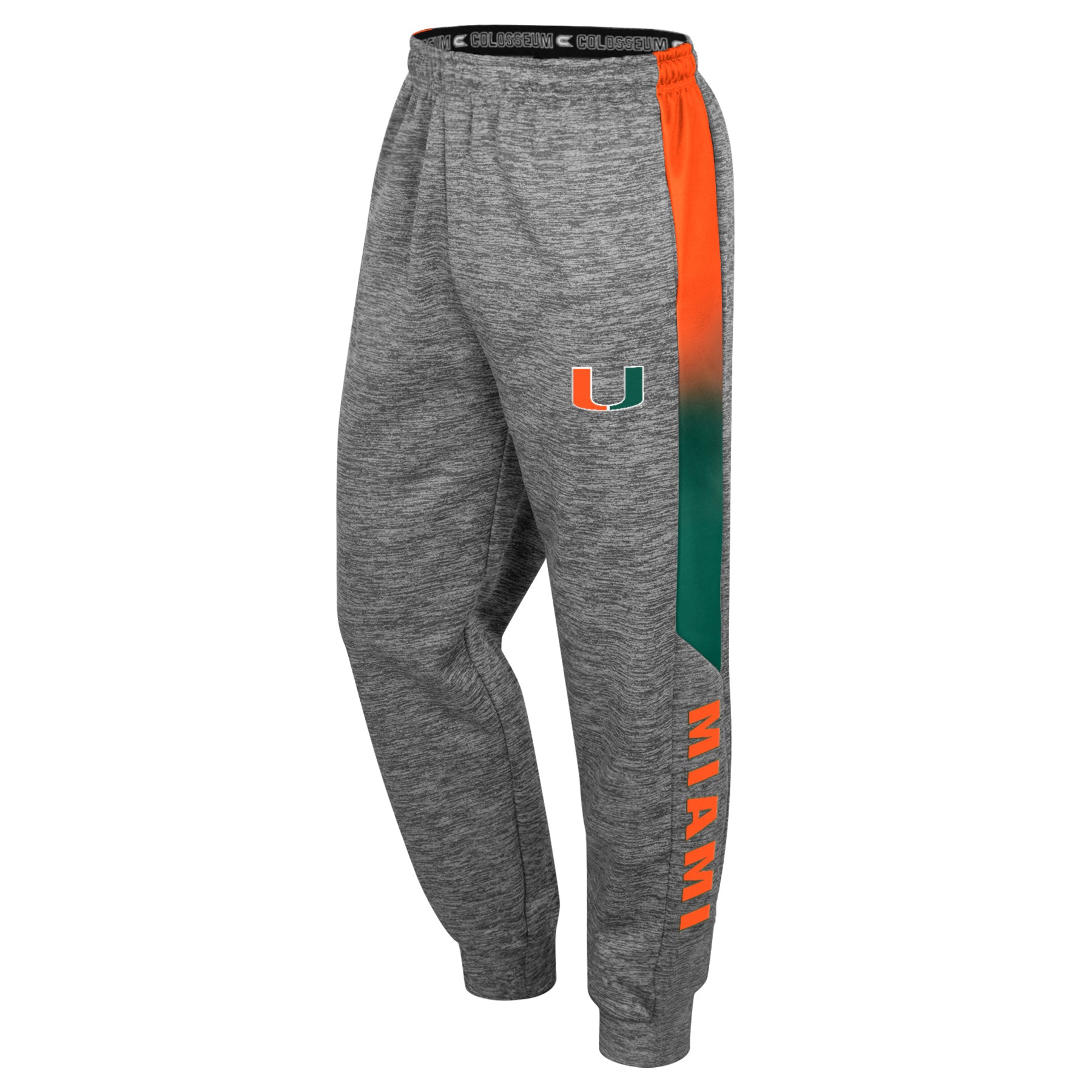 Miami Hurricanes Colosseum MENS THE GANG JOGGERS (NICKEL GREY/TEAM/SECOND COLOR) - NICKEL GREY