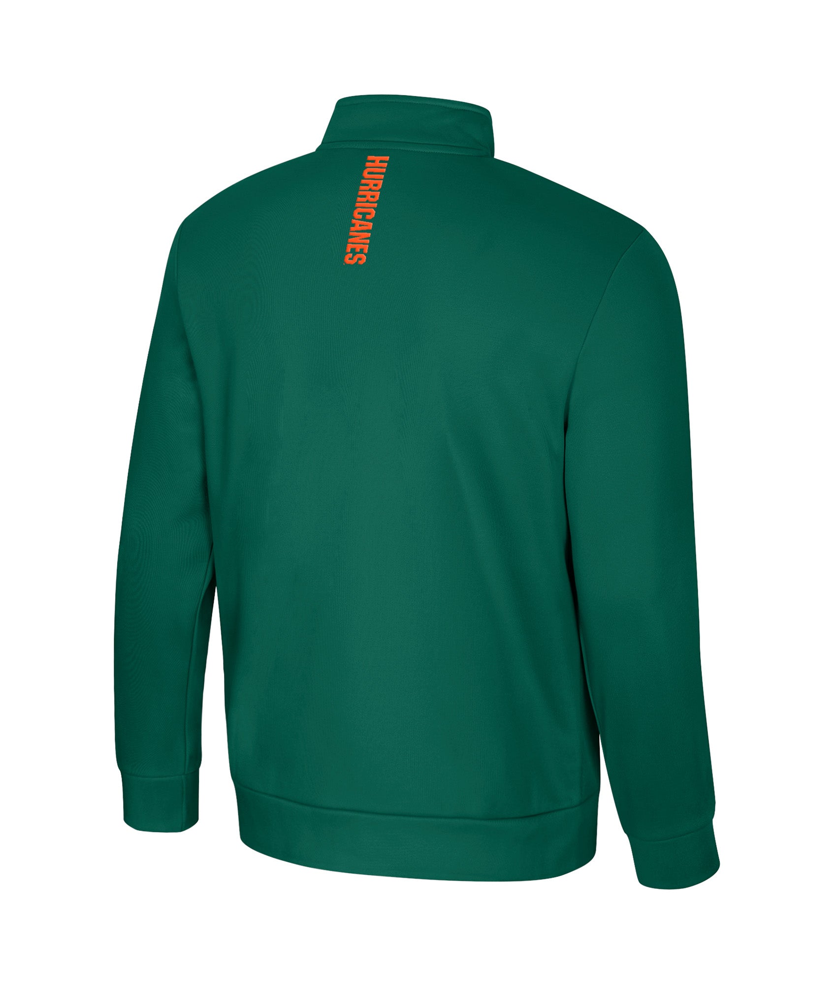 Miami Hurricanes Colosseum Men's HITS THE ROAD POLY FLEECE 1/2 ZIP - GREEN