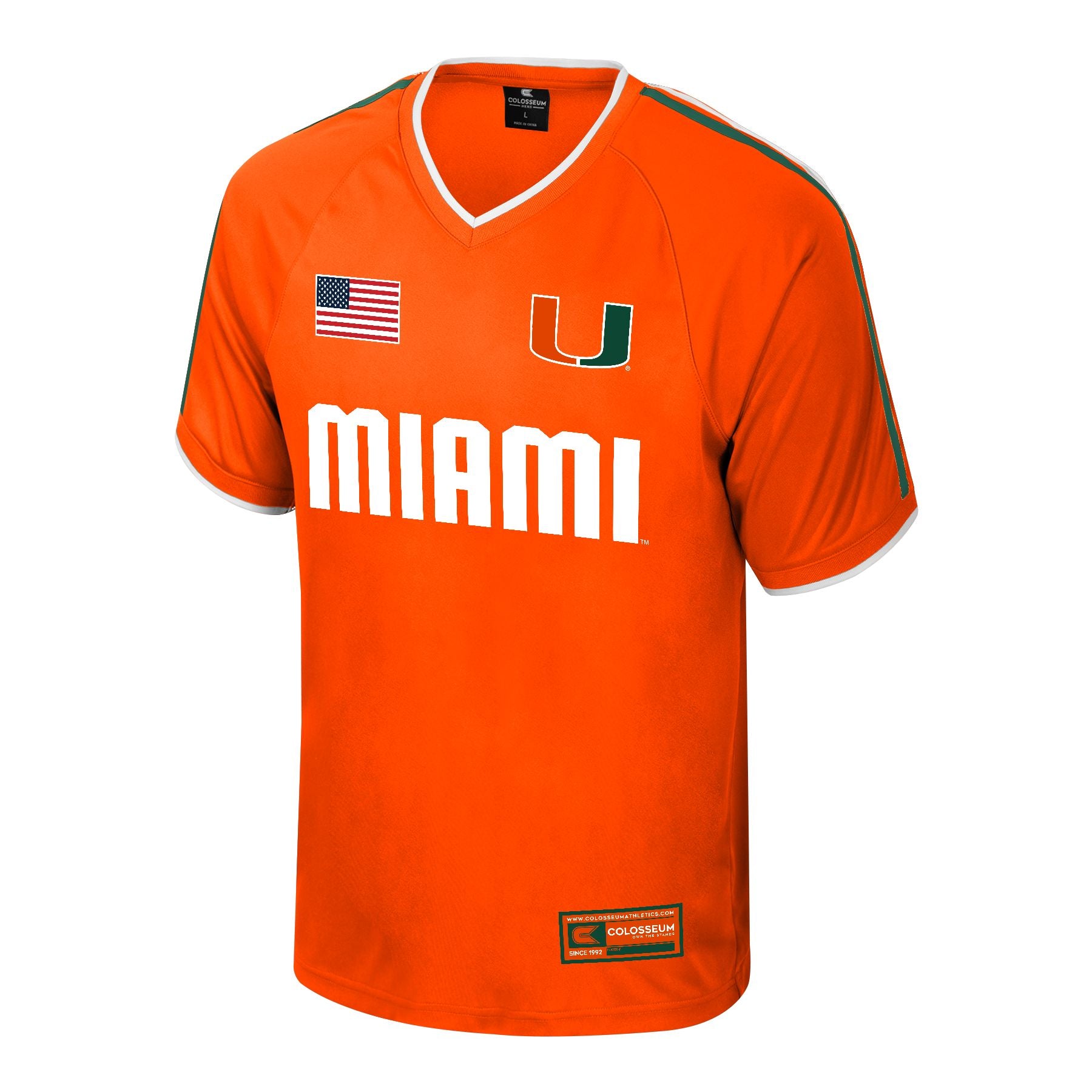 Miami Hurricanes Colosseum Ncaa Soccer Jersey - Orange