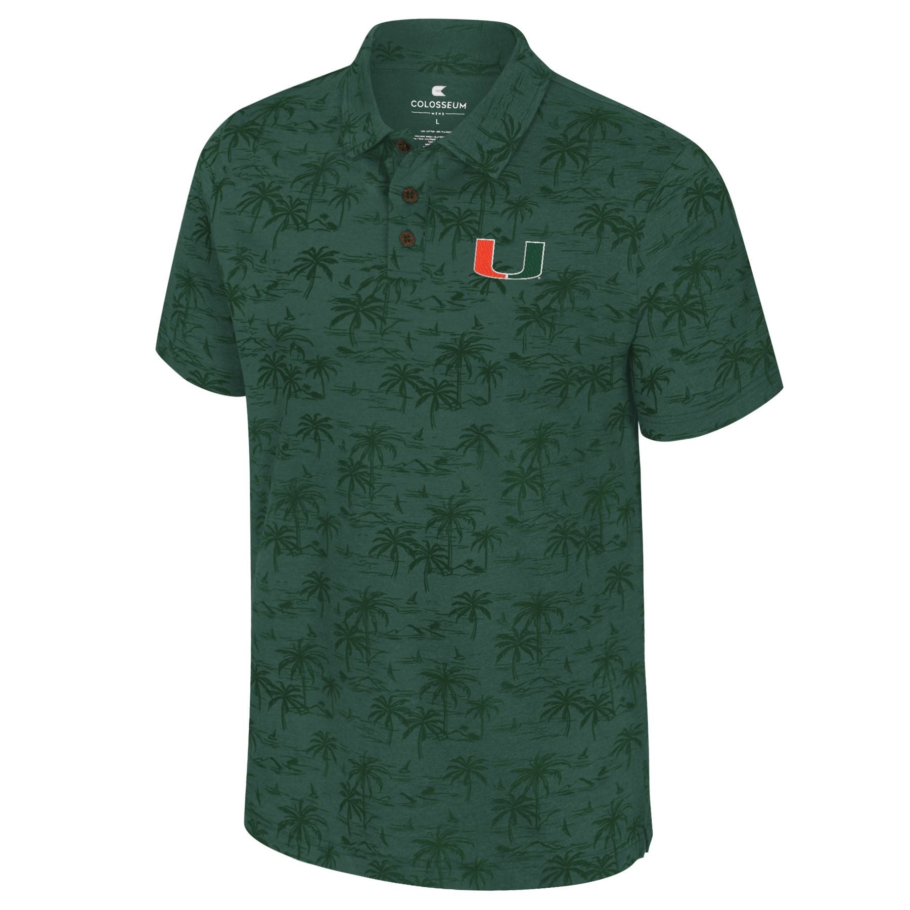 Miami Hurricanes Colosseum Fremen Palm Polo - Green