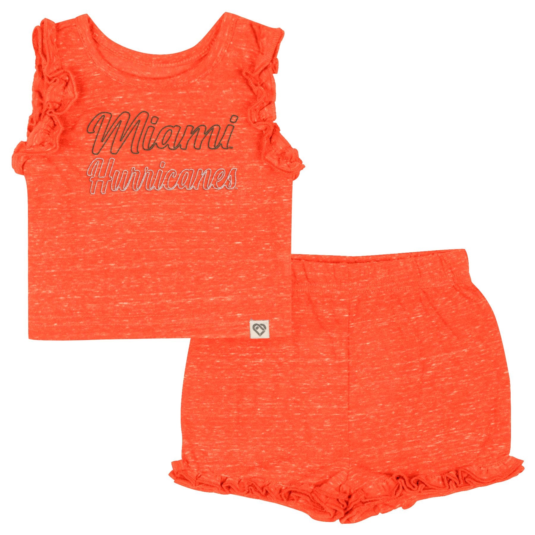 Miami Hurricanes Colosseum Infant Nostalgia Set - Orange