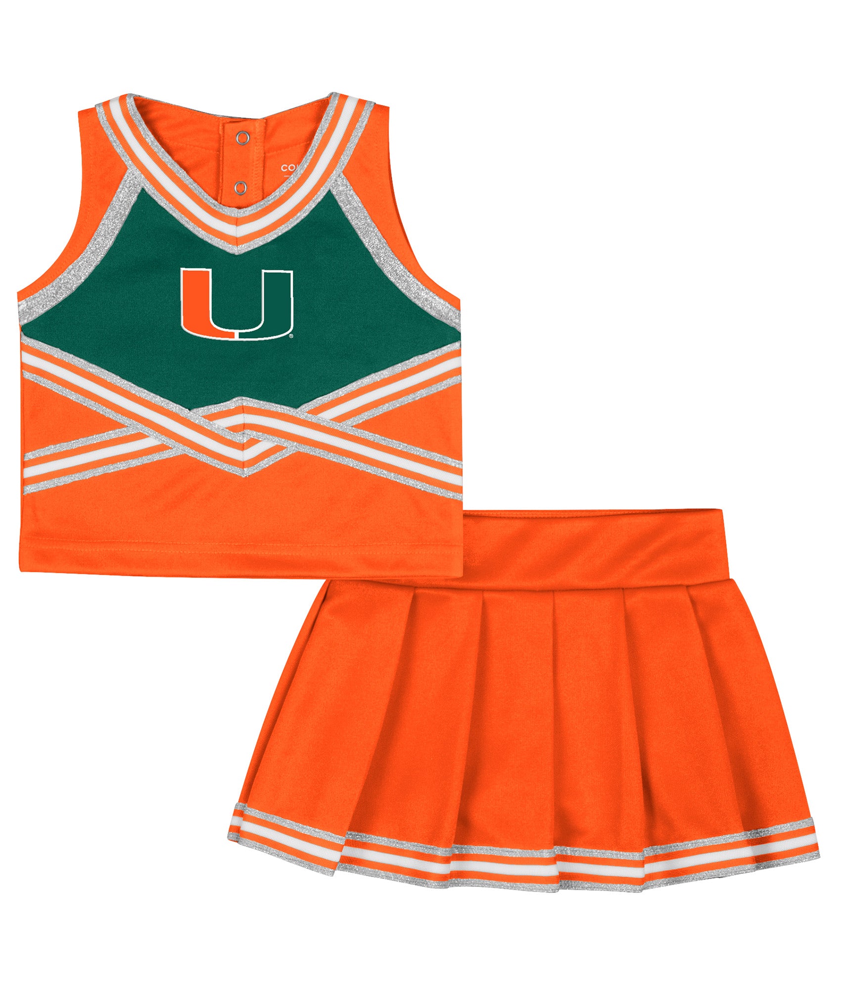 Miami Hurricanes Colosseum TODDLER LOLLIPOP PARK CHEER SET - ORANGE