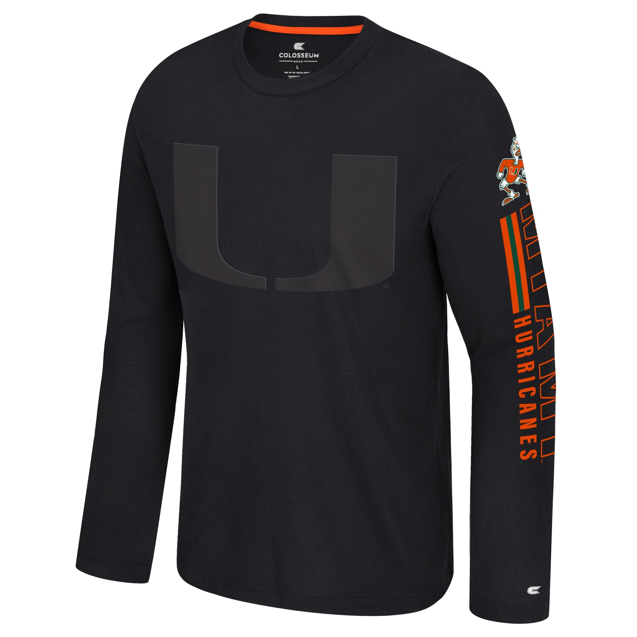 Miami Hurricanes Colosseum Richie L/S T-Shirt -Black