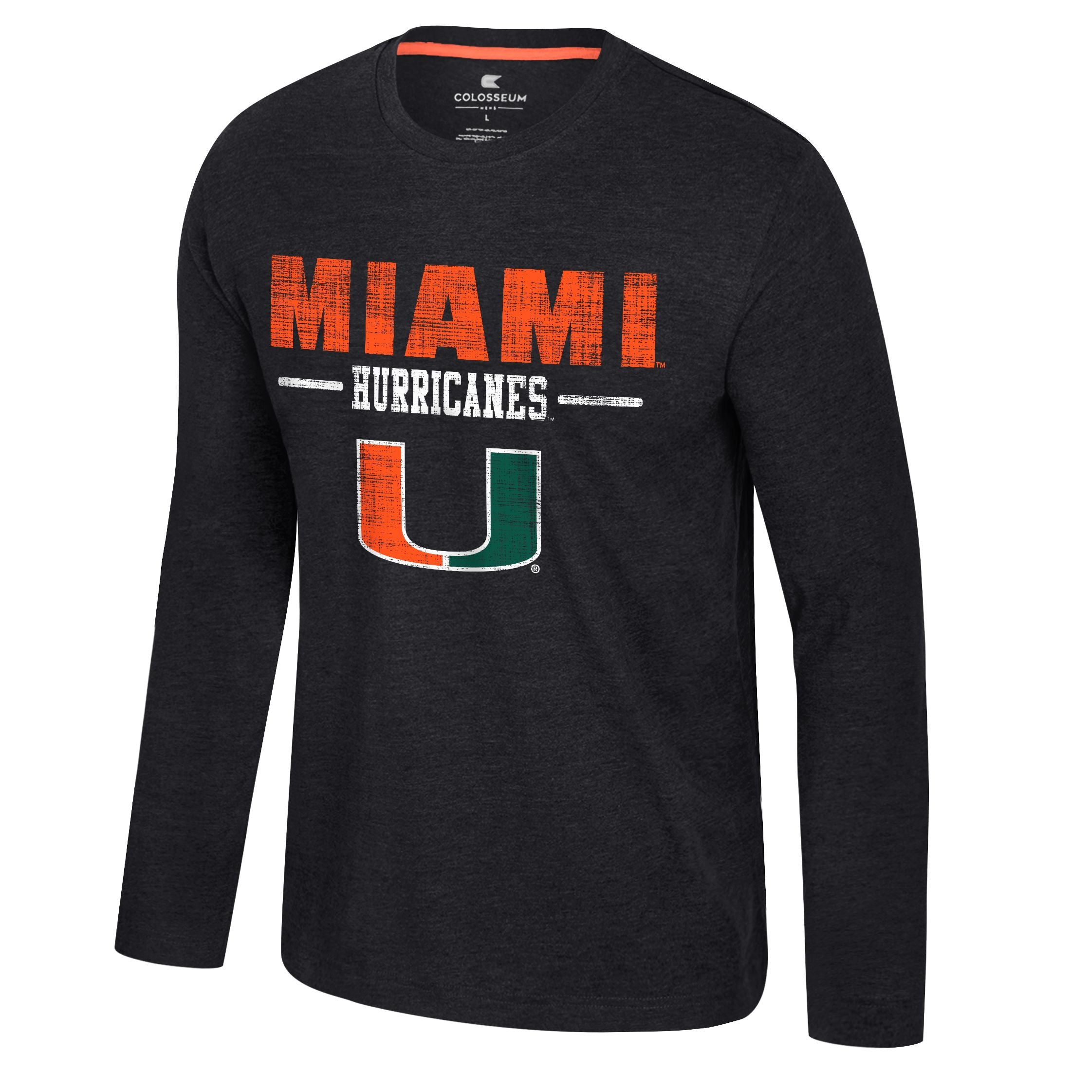 Miami Hurricanes Colosseum Carmen L/S T-Shirt - Charcoal