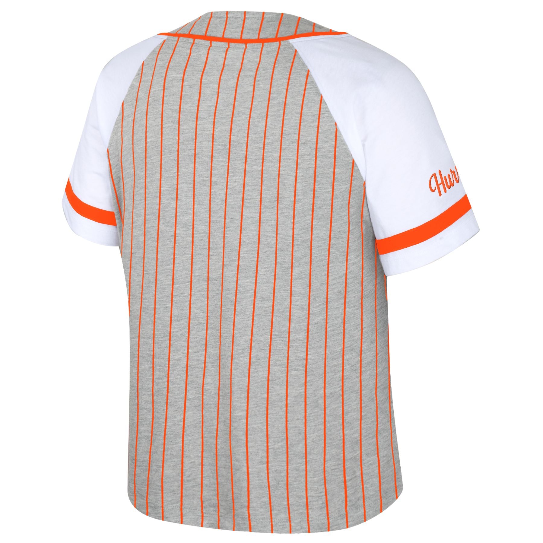 Miami Hurricanes Colosseum Women This Feeling Crop Knit Top - Grey