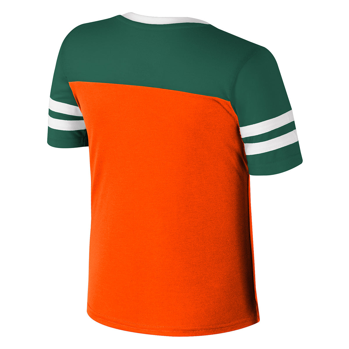 Miami Hurricanes Colosseum Girls Space Opera T-Shirt w/ Rhinestones - Green Orange