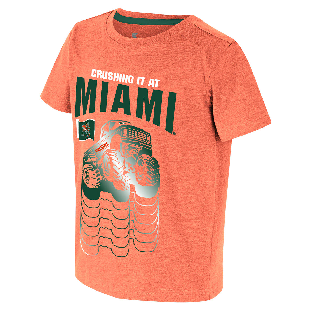 Miami Hurricanes Colosseum Toddler Boys Crushing It T-Shirt - Orange