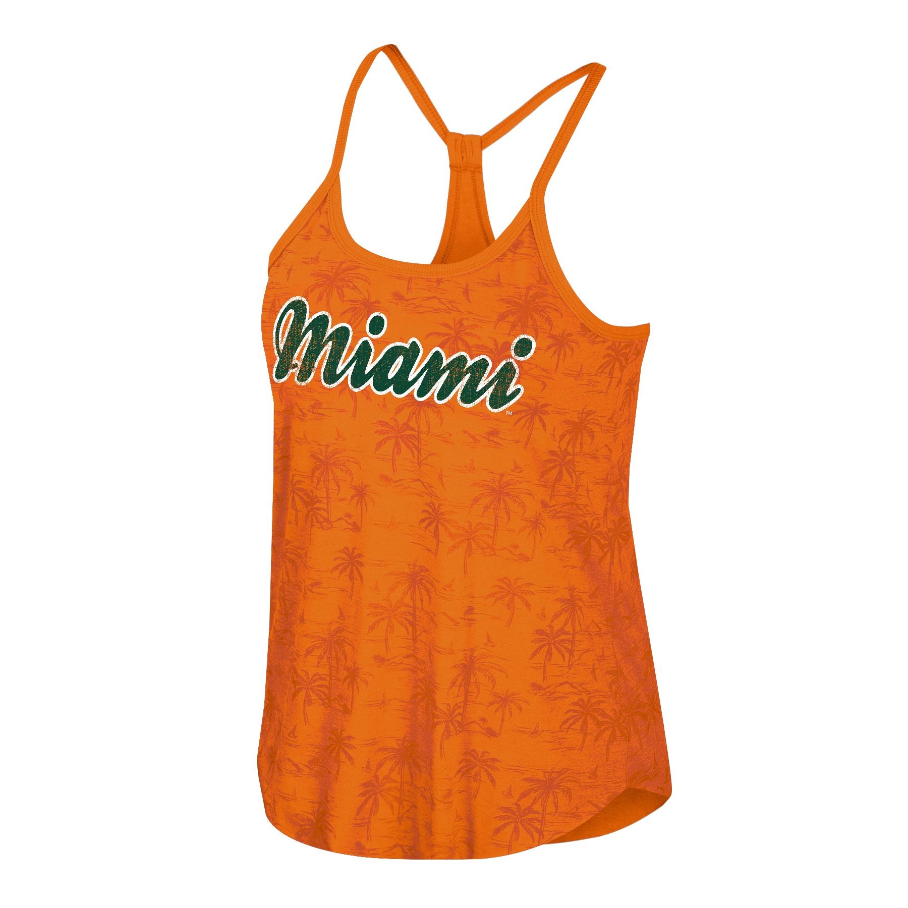 Miami Hurricanes Colosseum Women's Fiyero Reversible Tank Top - Orange