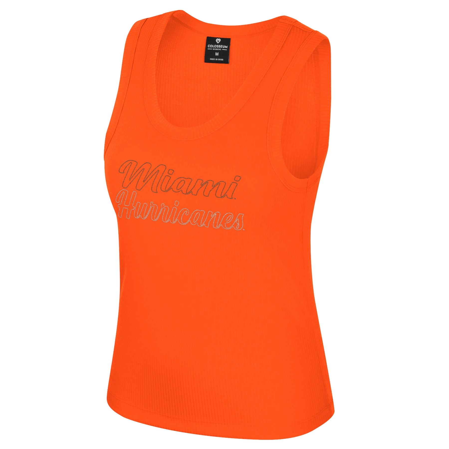 Miami Hurricanes Colosseum Women's Thropp Ribbed Tank - Orange
