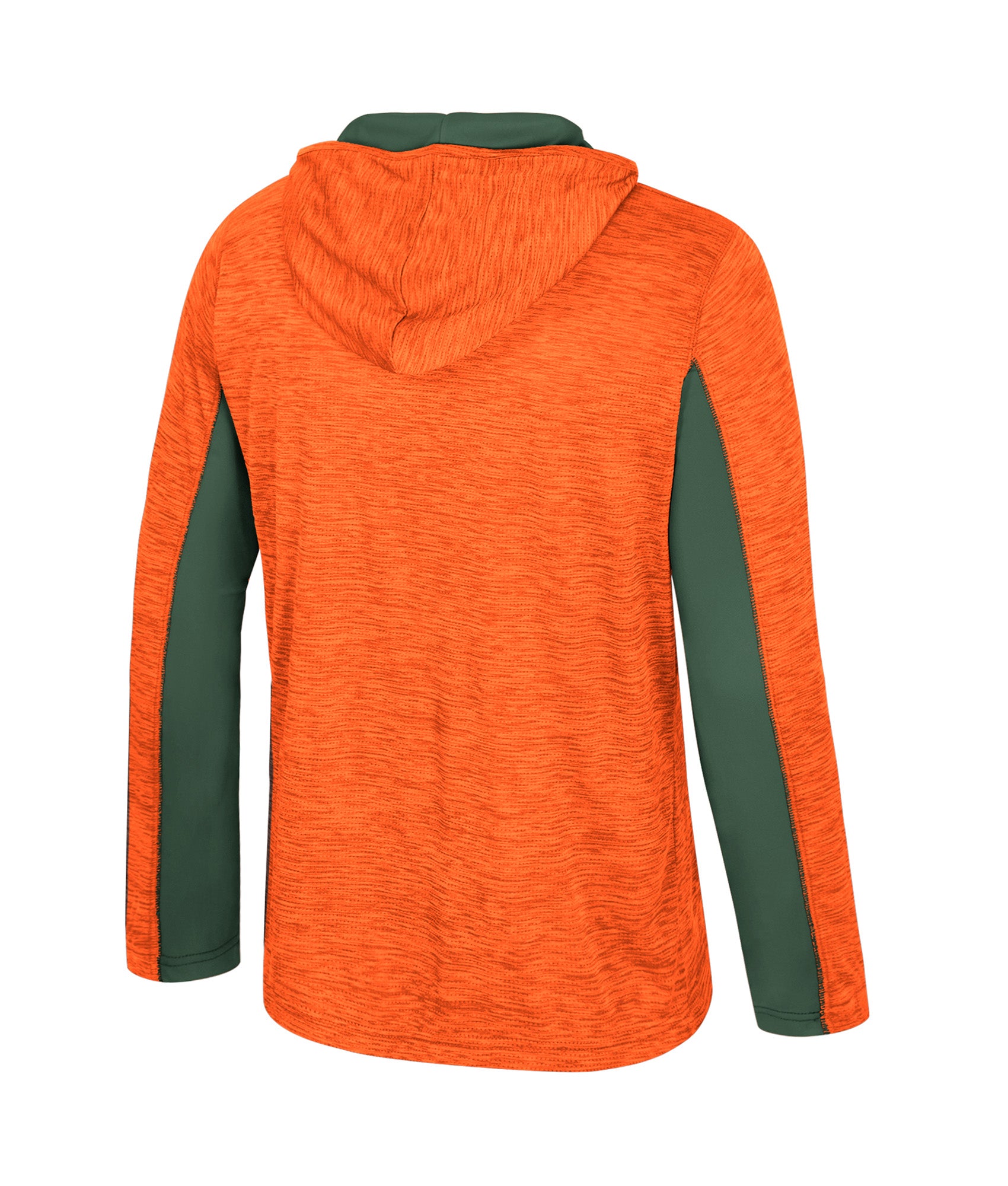 Miami Hurricanes Colosseum Always Sunny 1/4 Zip Hooded Windshirt - Orange