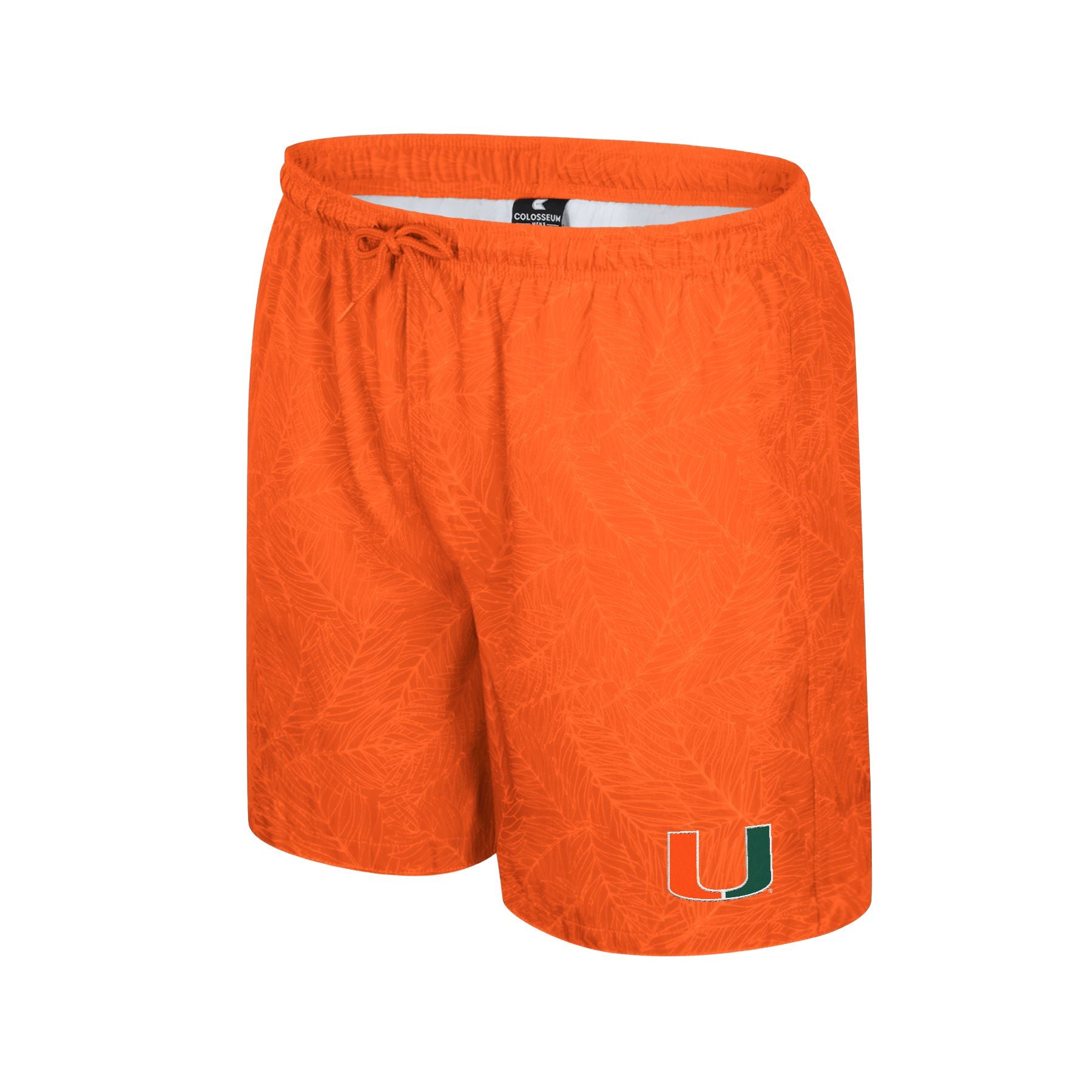 Miami Hurricanes Colosseum Duncan Swim Shorts - Orange