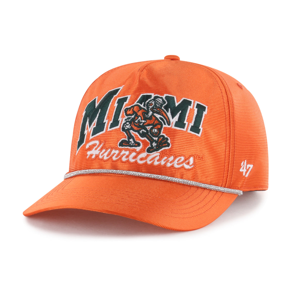 Miami Hurricanes Women's 47 Brand Trendy Glitter Rope Hitch Hat - Orange