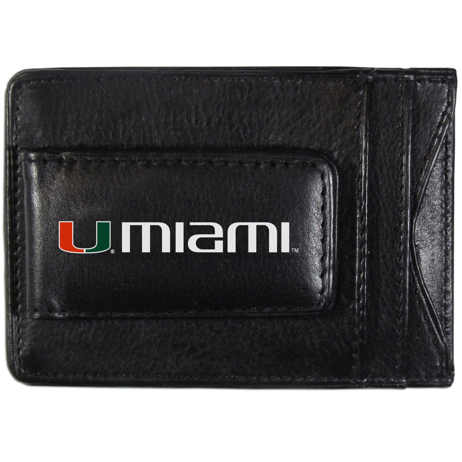 Miami Hurricanes Logo Leather Cash and Cardholder