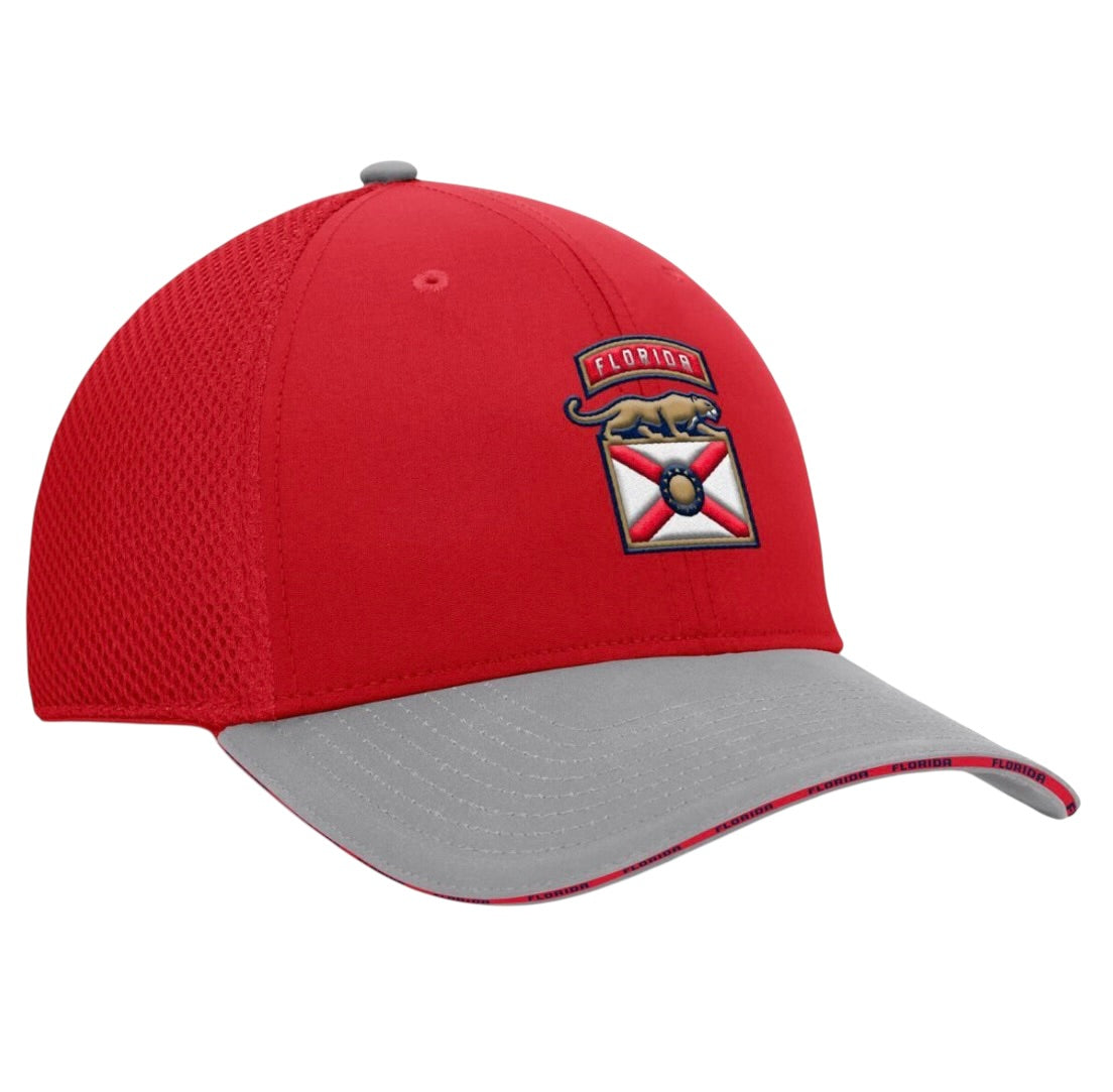 Florida Panthers Fanatics Florida Flag Flex Fit Hat - Red/Grey