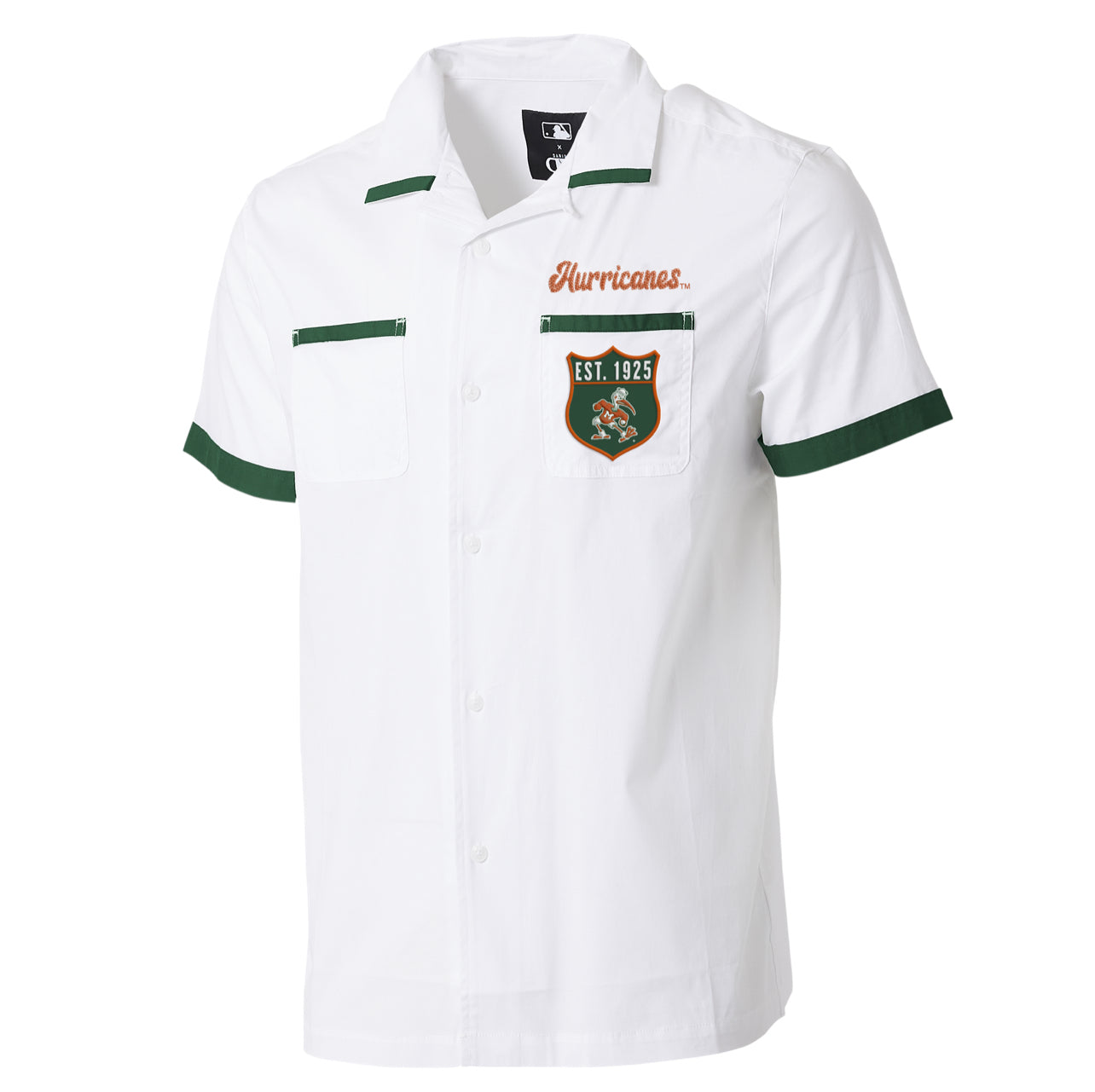 Miami Hurricanes Darius Rucker Bowling Shirt - White