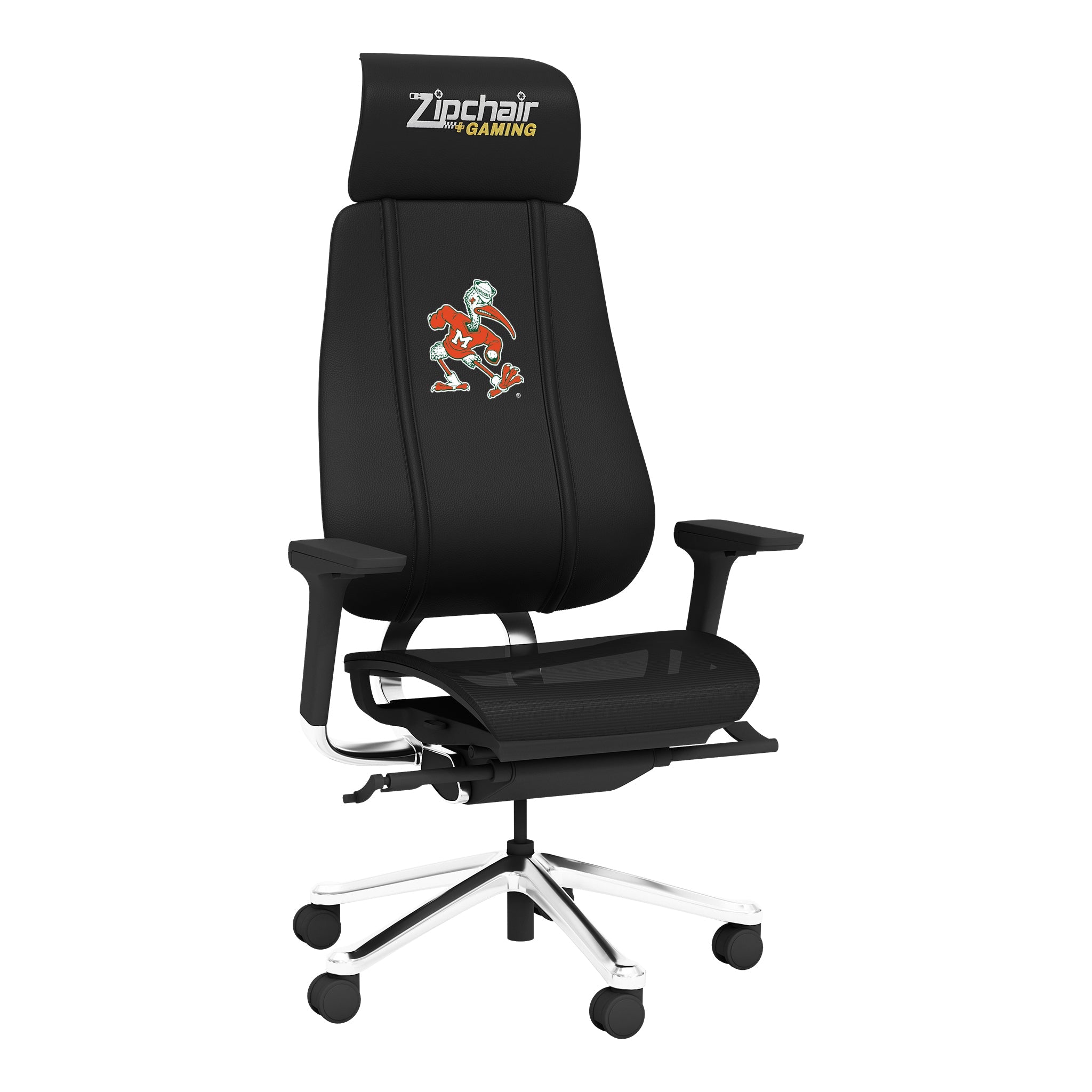 PhantomX Gaming Chair with Miami Hurricanes Secondary Logo