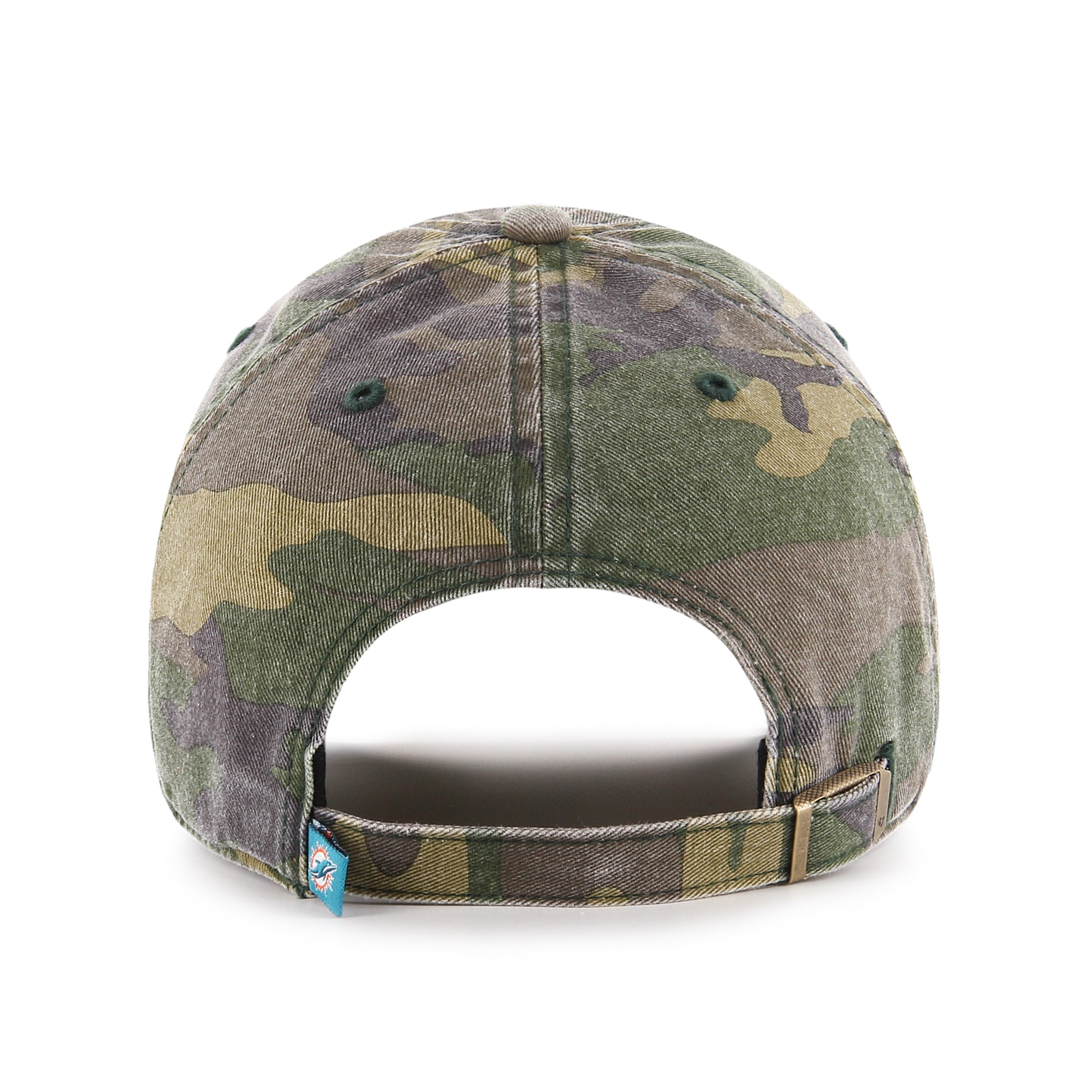 Miami Dolphins '47 Brand Camo Clean Up Adjustable Hat