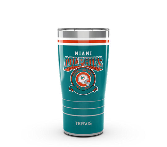 Miami Dolphins 20oz Vintage Logo Tervis Stainless Steel Tumbler