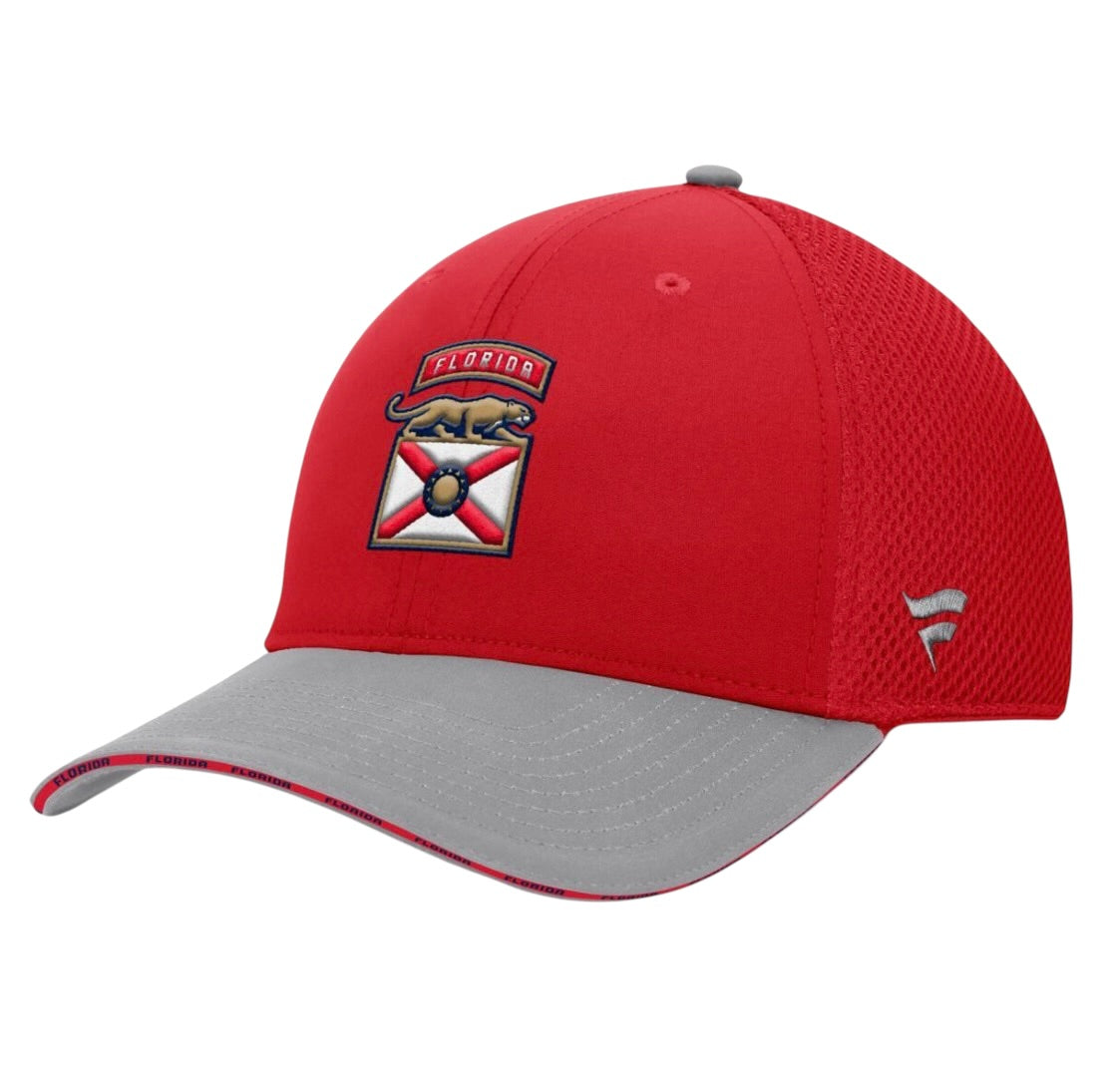 Florida Panthers Fanatics Florida Flag Flex Fit Hat - Red/Grey