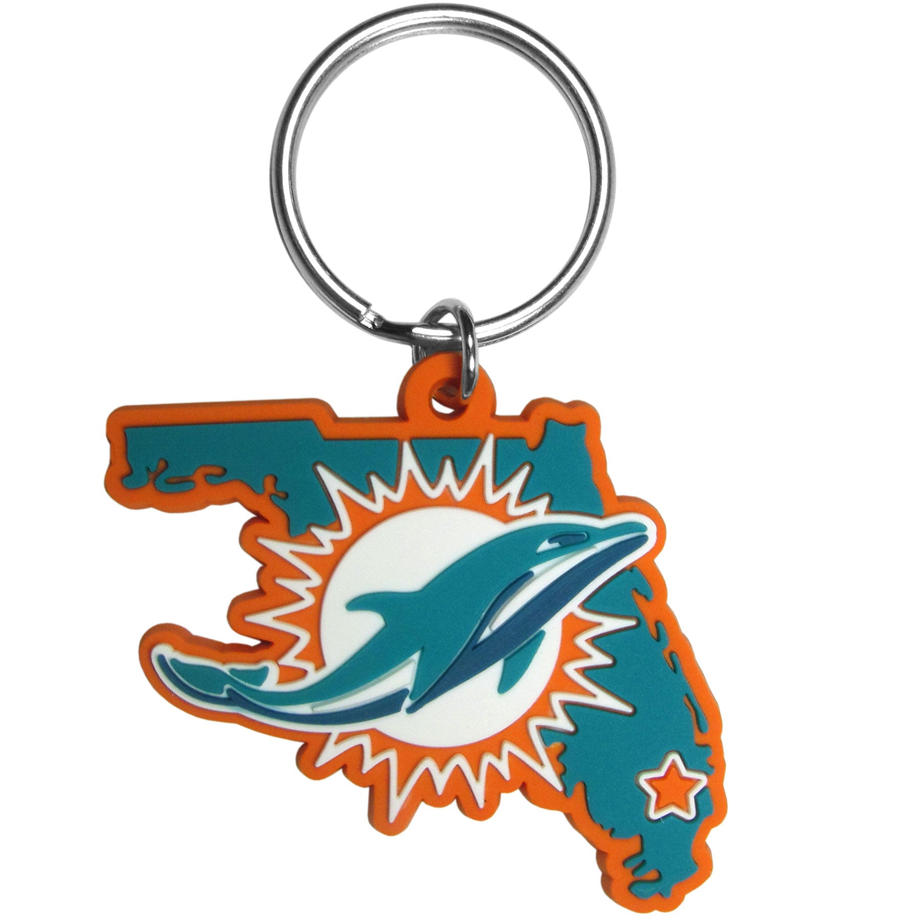 Miami Dolphins Home State Flexi Key Chain