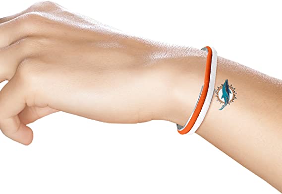 Miami Dolphins Hair Tie Bangle Bracelet