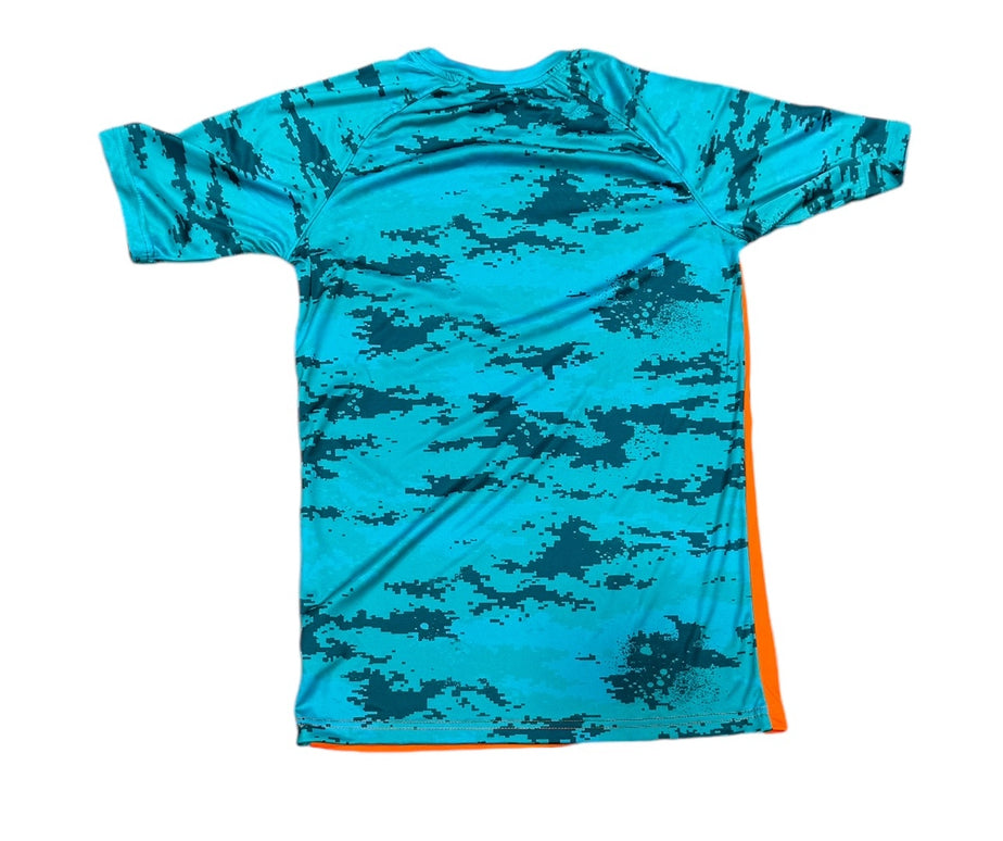 Miami Dolphins Stadium Touchdown Sublimated T-Shirt - Orange & Aqua