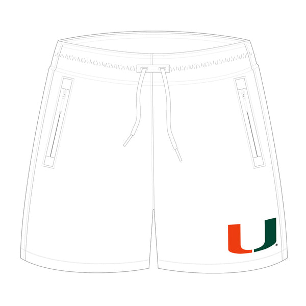 Miami Hurricanes adidas Women's Zero Dye Shorts -White