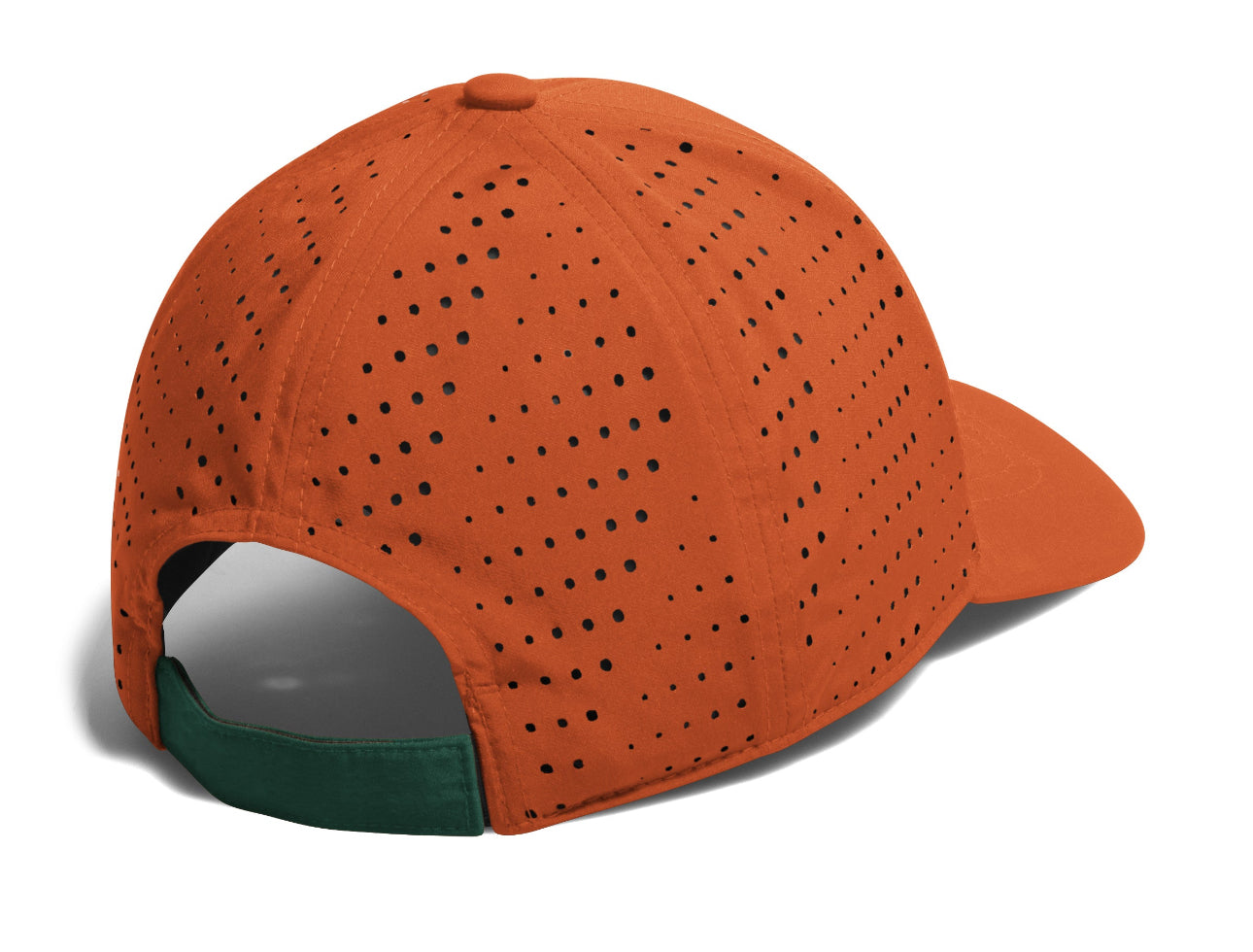 Miami Hurricanes 2024 adidas Structured Perforated Adjustable Hat - Orange