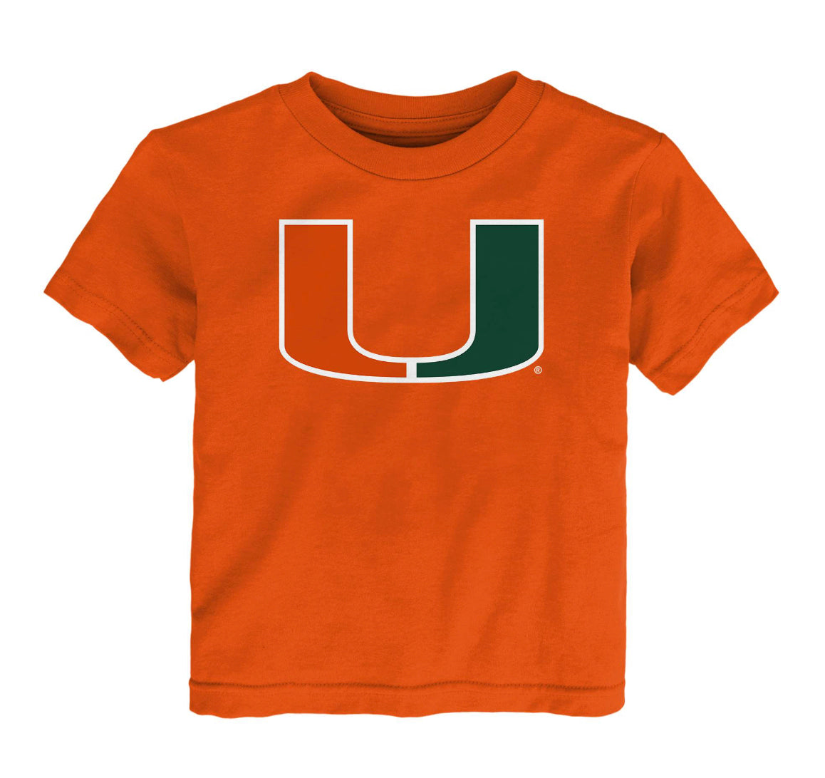 Miami Hurricanes Toddler U Logo T-Shirt - Orange