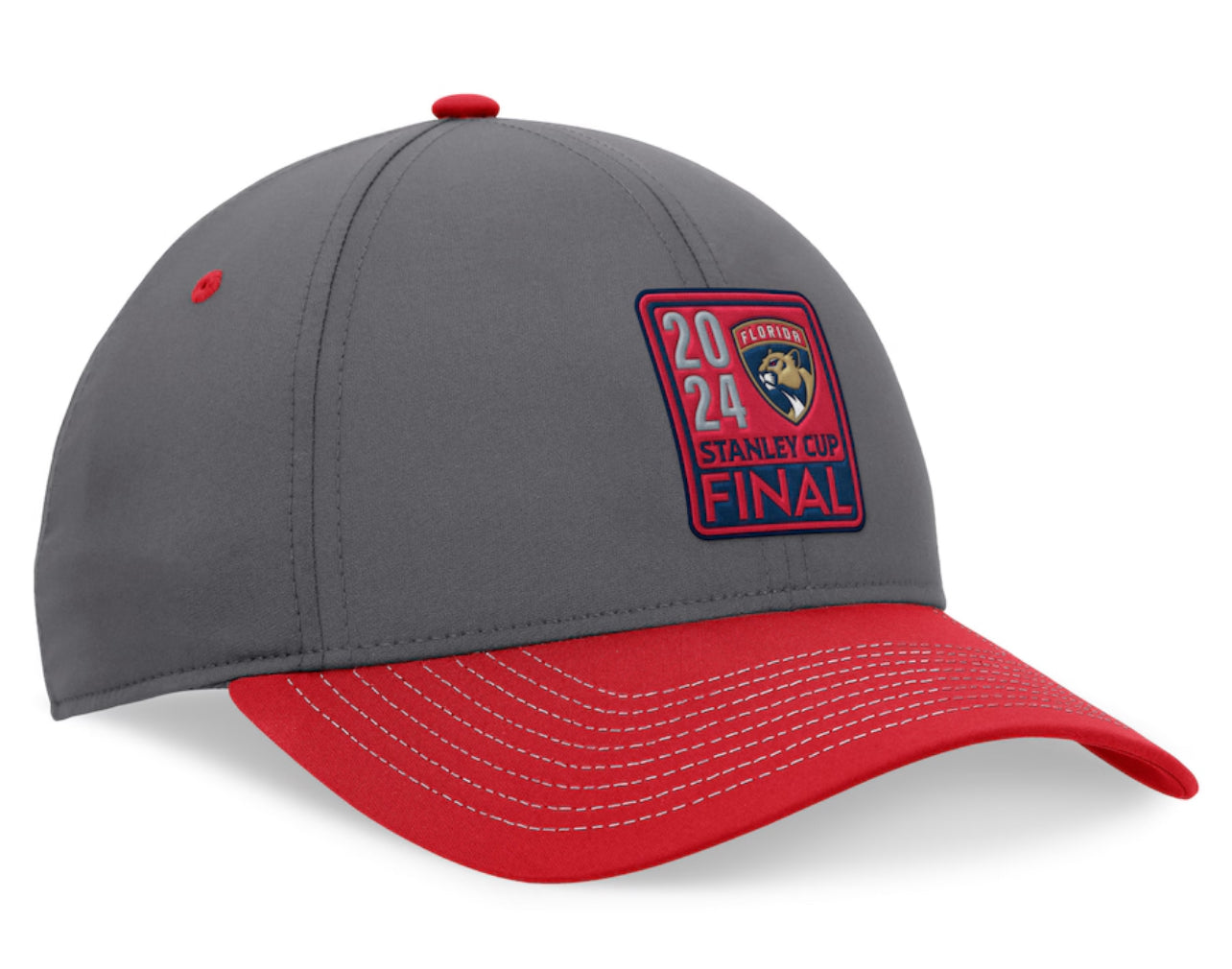 Florida Panthers 2024 Stanley Cup Final Locker Room Hat - Gray/Red