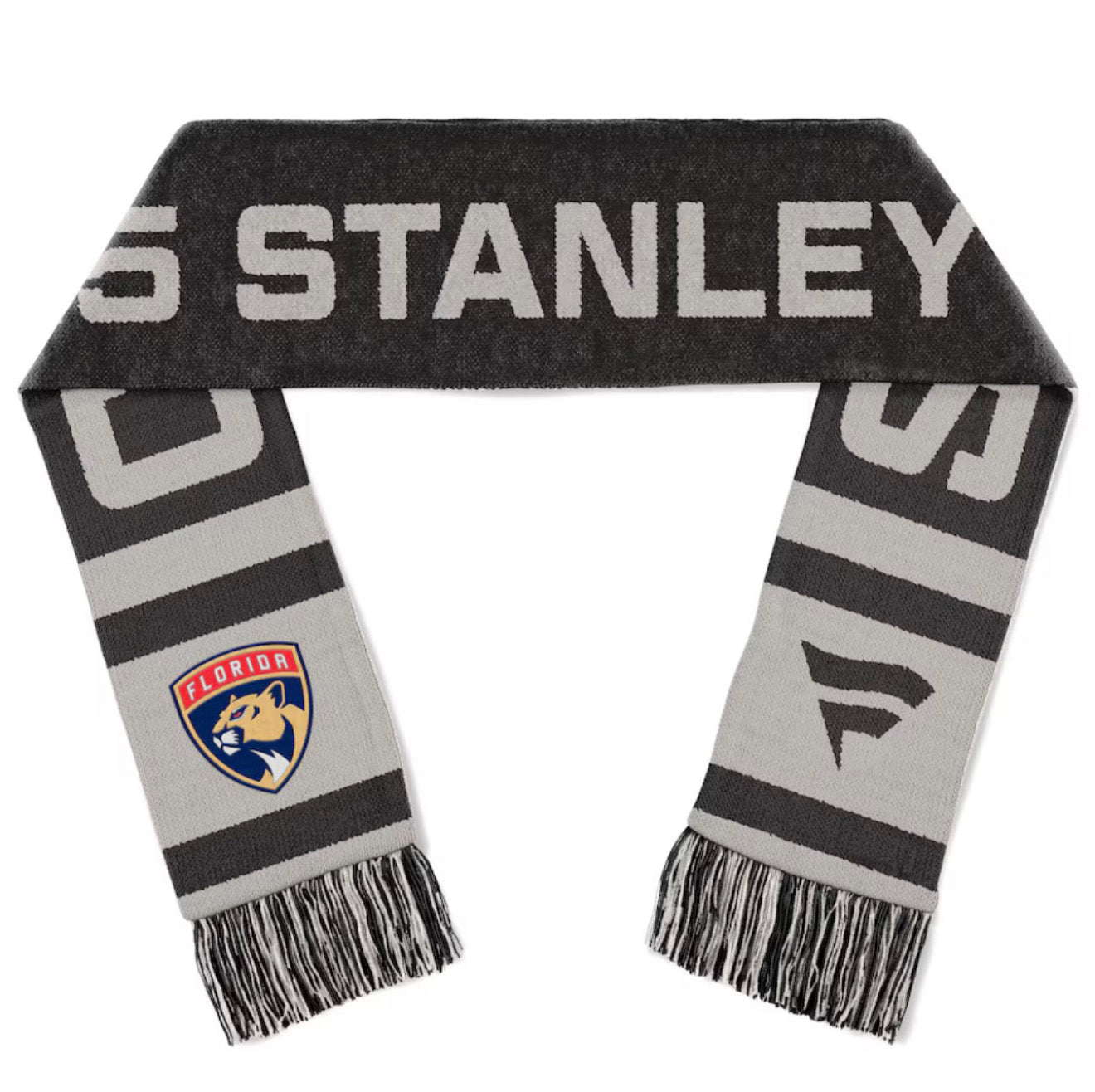 Florida Panthers 2025 Stanley Cup Champs Scarf - Moonstruck Grey