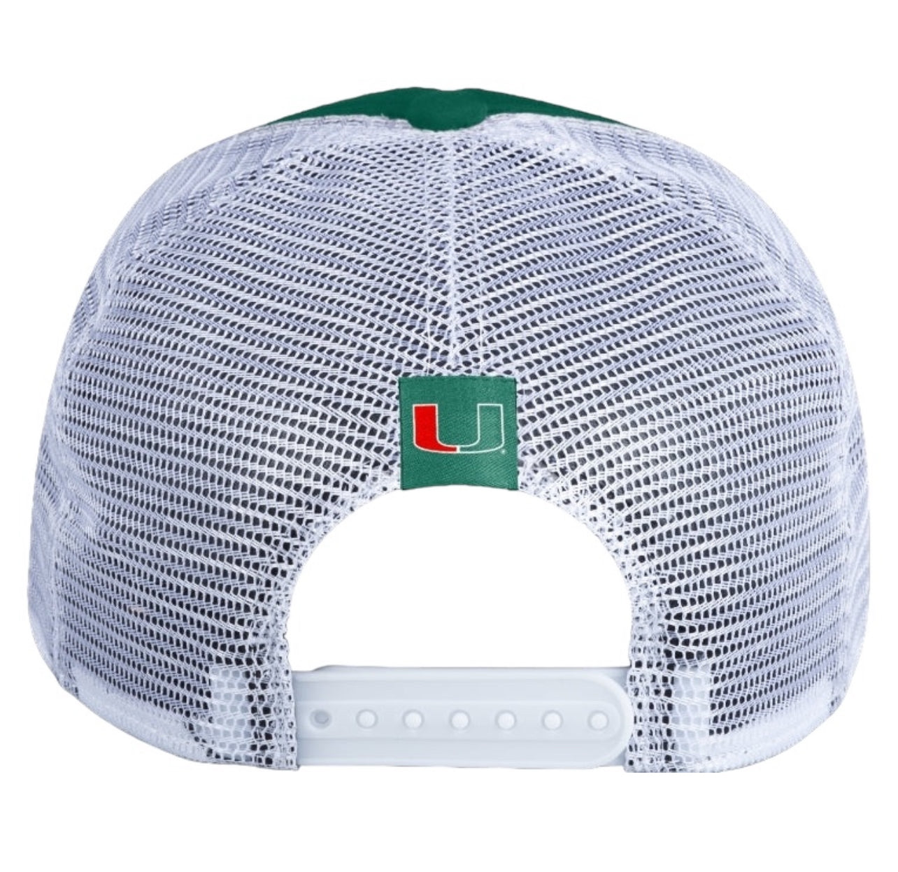 Miami Hurricanes adidas Miami Script Foam Trucker Hat - Green