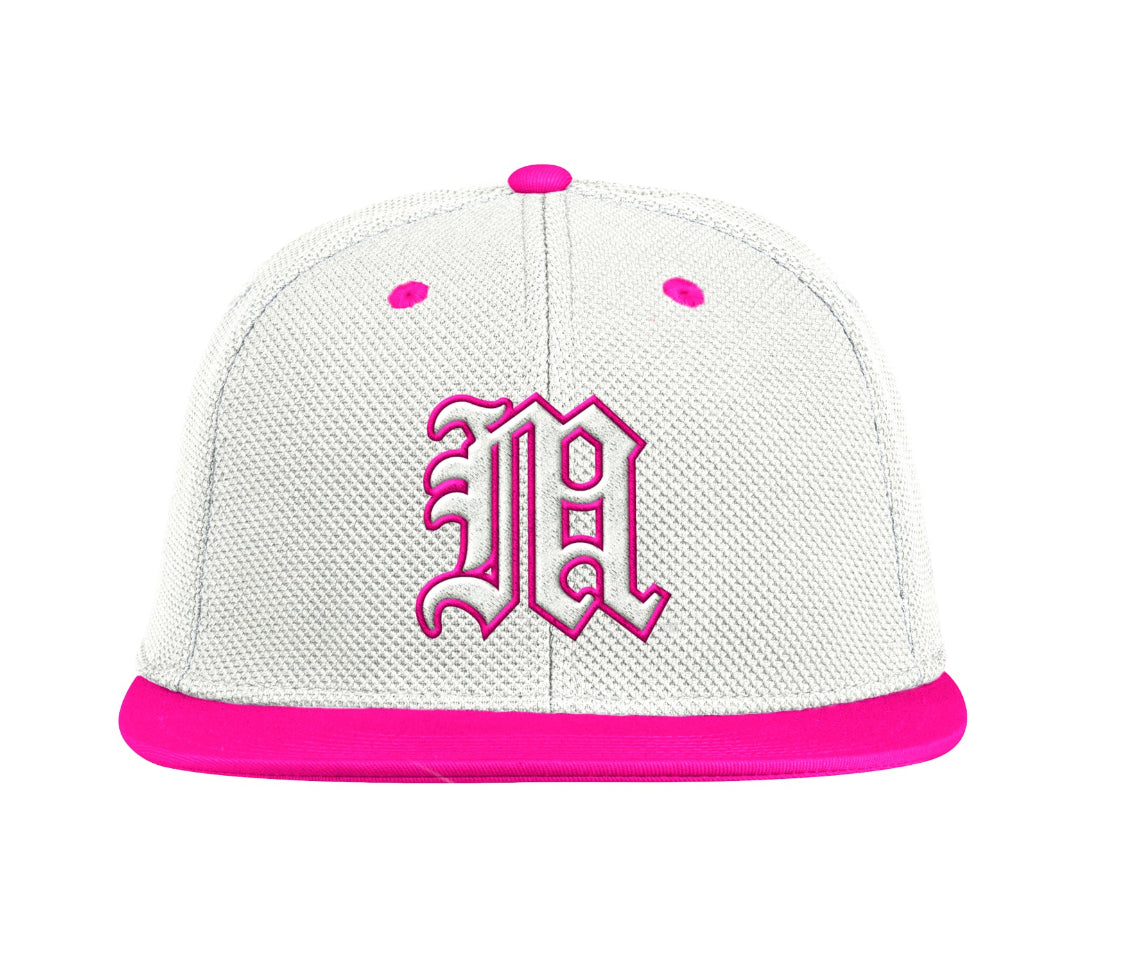 Miami Hurricanes adidas On-Field Baseball hat - White/Pink