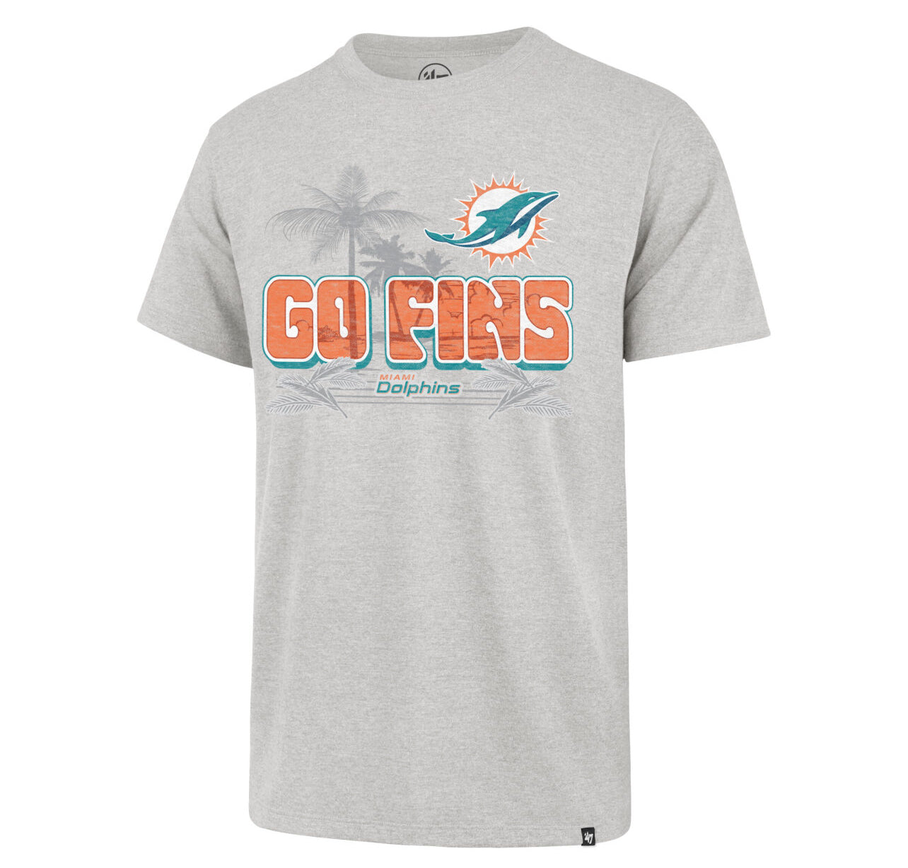 Miami Dolphins '47 Go Fins Relay Premier Franklin T-Shirt - Grey