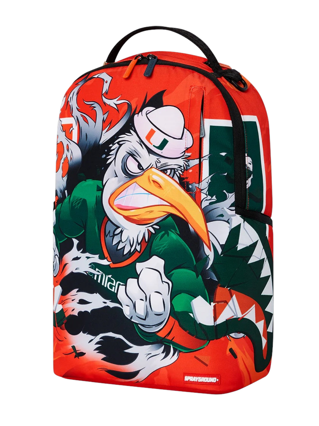 Miami Hurricanes 2024 Sebastian Clap Back Sprayground Backpack - Limited Edition